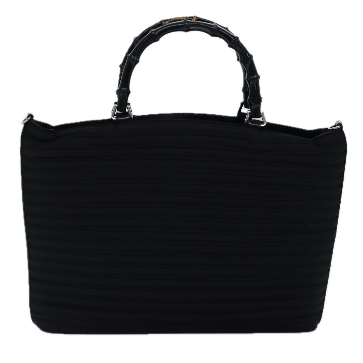 Gucci Bamboo Black Synthetic Handbag (Pre-Owned) Size ONE SIZE - 2 Thumbnail
