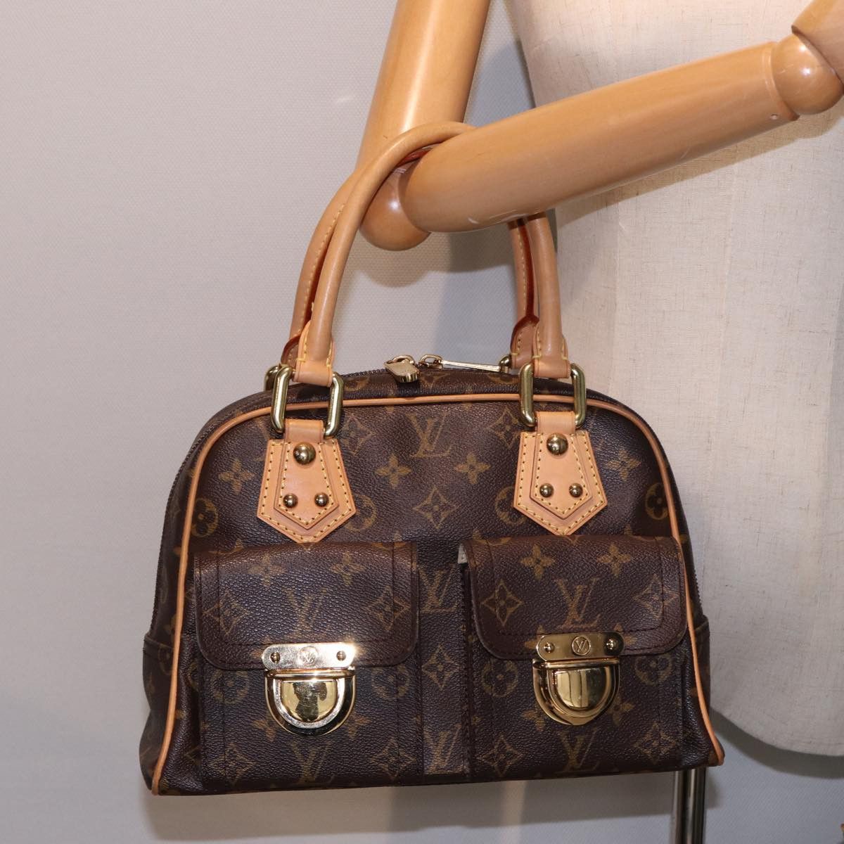 Louis Vuitton Manhattan Brown Canvas Handbag (Pre-Owned) Size ONE SIZE - 7 Thumbnail