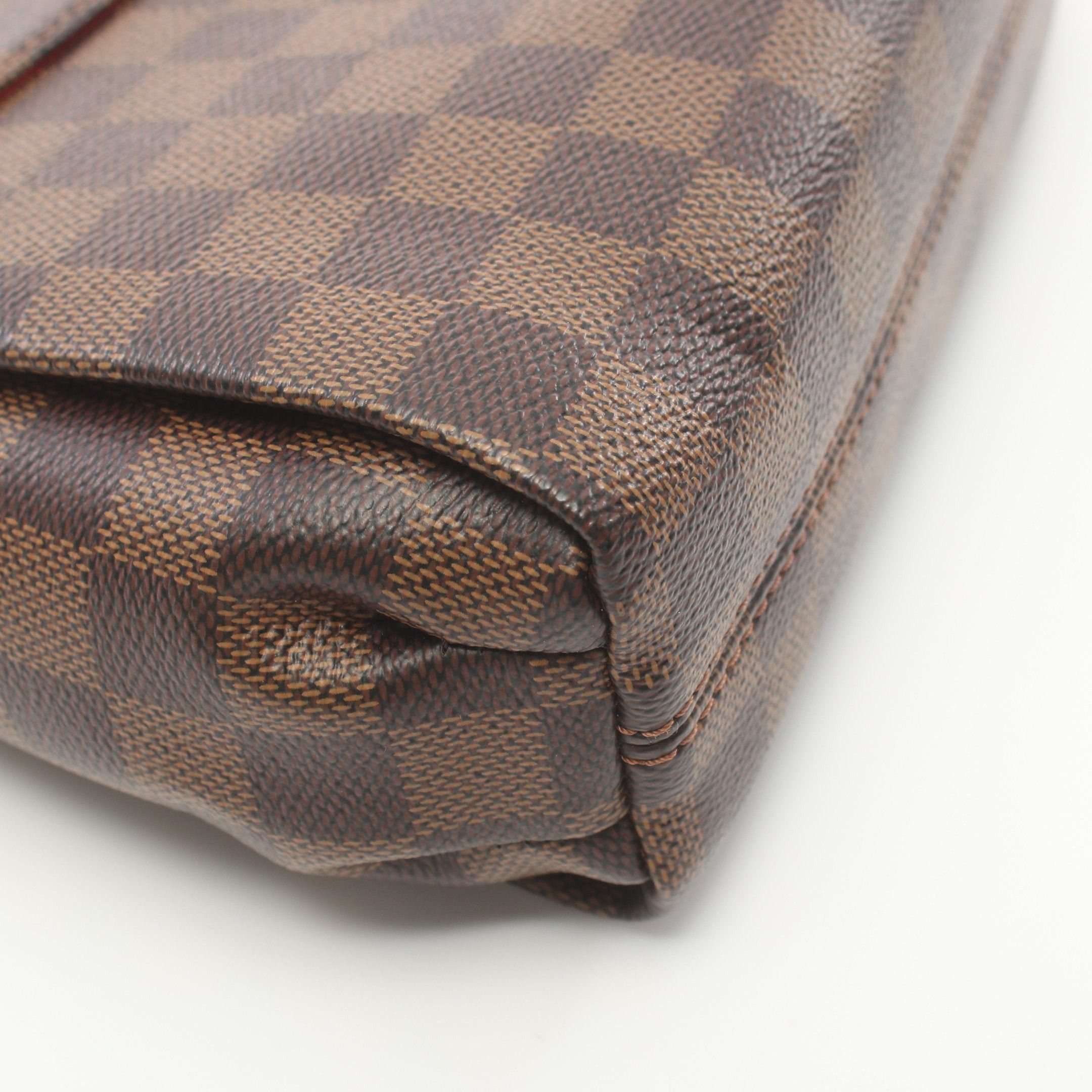 Louis Vuitton Louis Vuitton Croisette Damier Ebene Handbag Leather Brown Size ONE SIZE - 5 Thumbnail