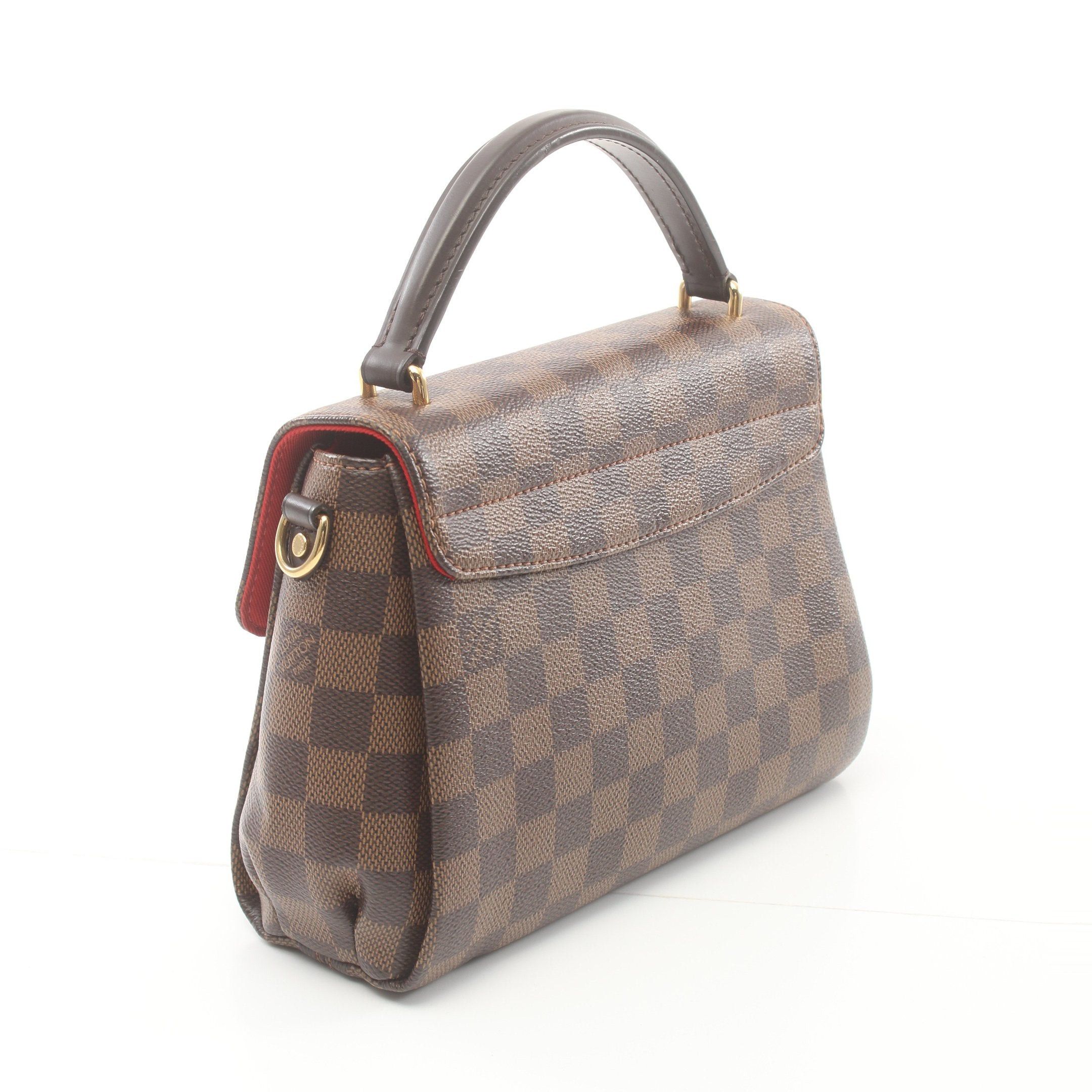 Louis Vuitton Louis Vuitton Croisette Damier Ebene Handbag Leather Brown Size ONE SIZE - 2 Thumbnail