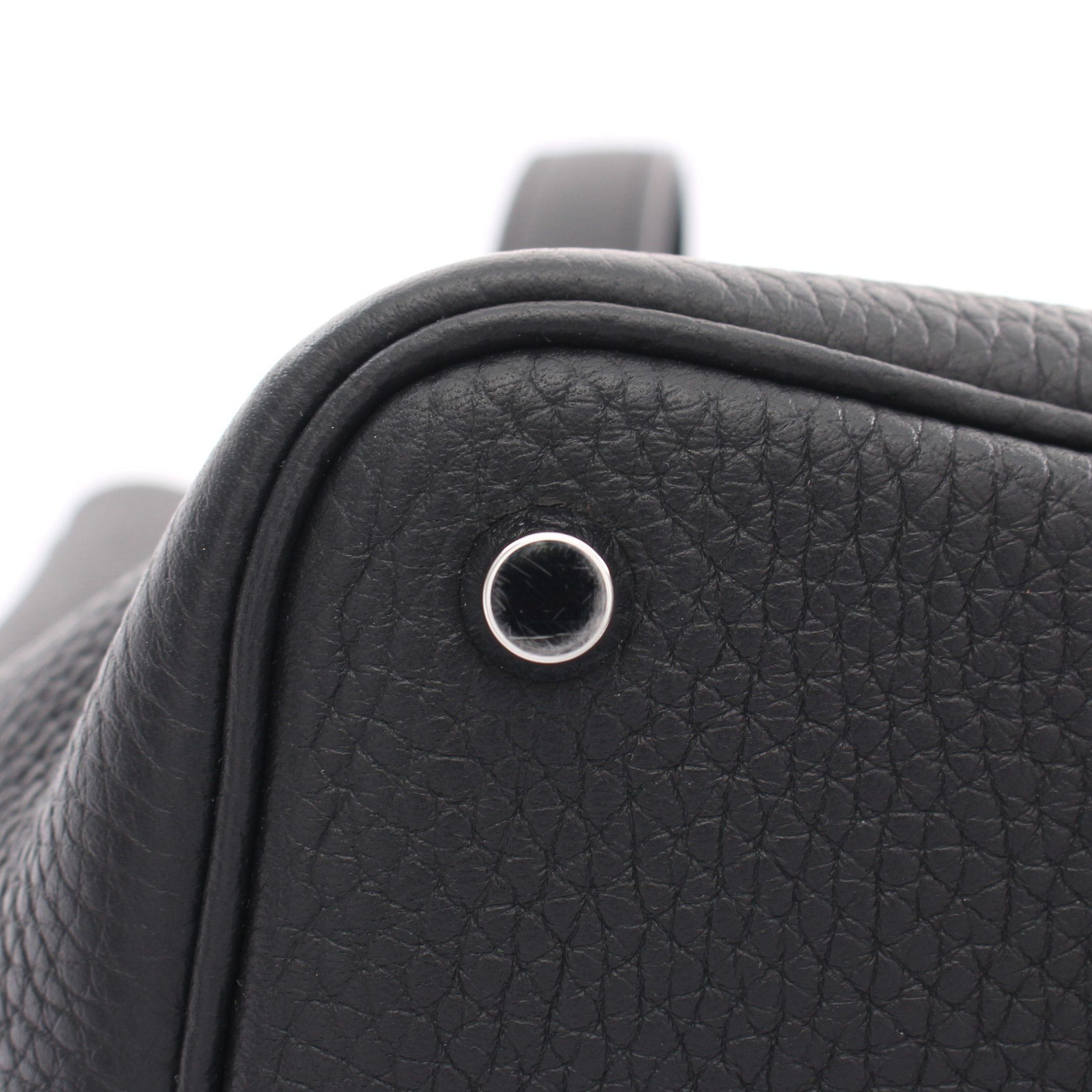 Hermes Hermes Picotan Lock Pm Handbag Clemence Leather Black Silver Hardware Z Stamp Size ONE SIZE - 5 Thumbnail