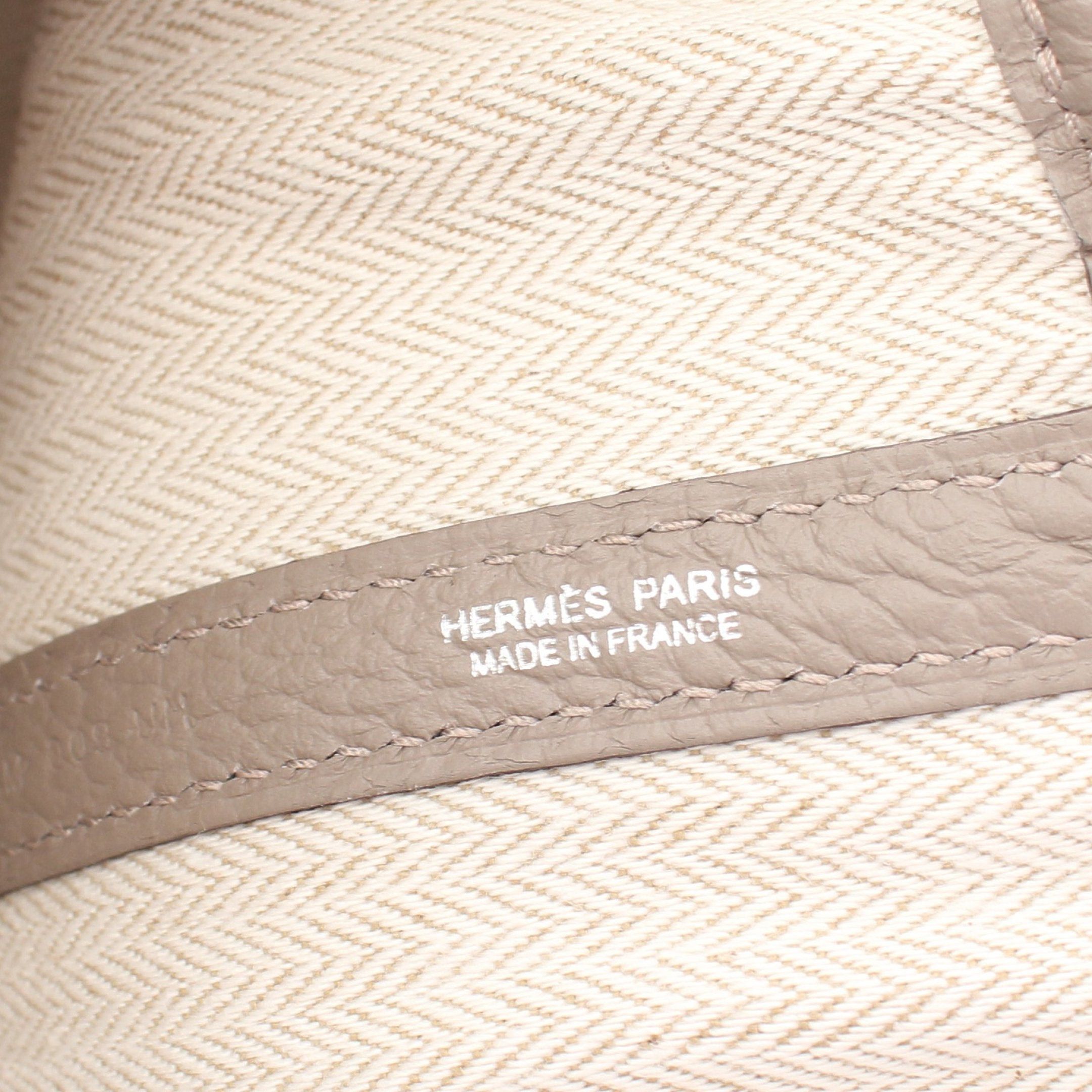 Hermes Hermes Garden Party Pm Handbag Tote Bag Vash Country Gray Beige Silver Hardware A Stamp Size ONE SIZE - 4 Thumbnail