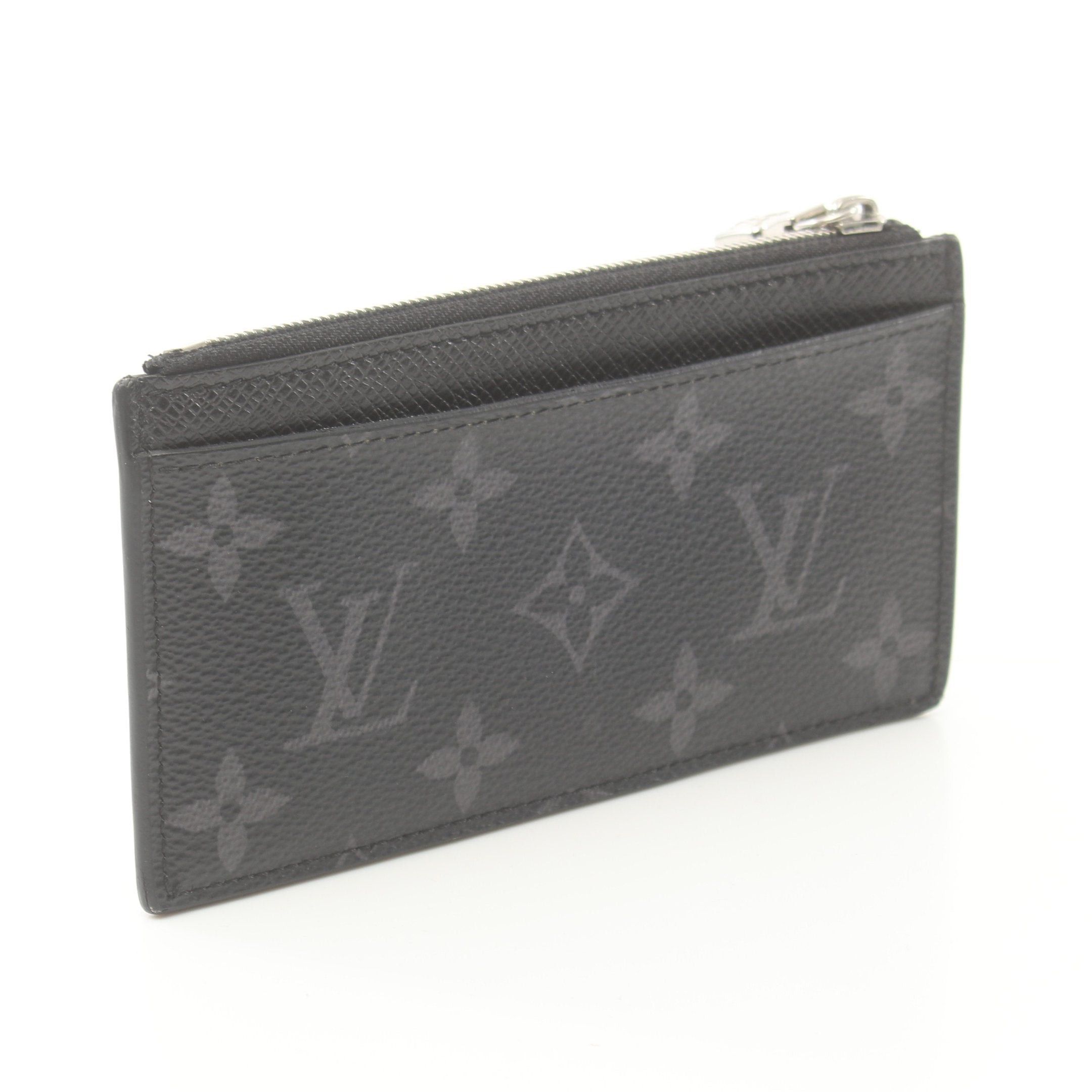 Louis Vuitton Louis Vuitton Coin Card Holder Taigarama Noir Purse Leather Black Size ONE SIZE - 2 Thumbnail