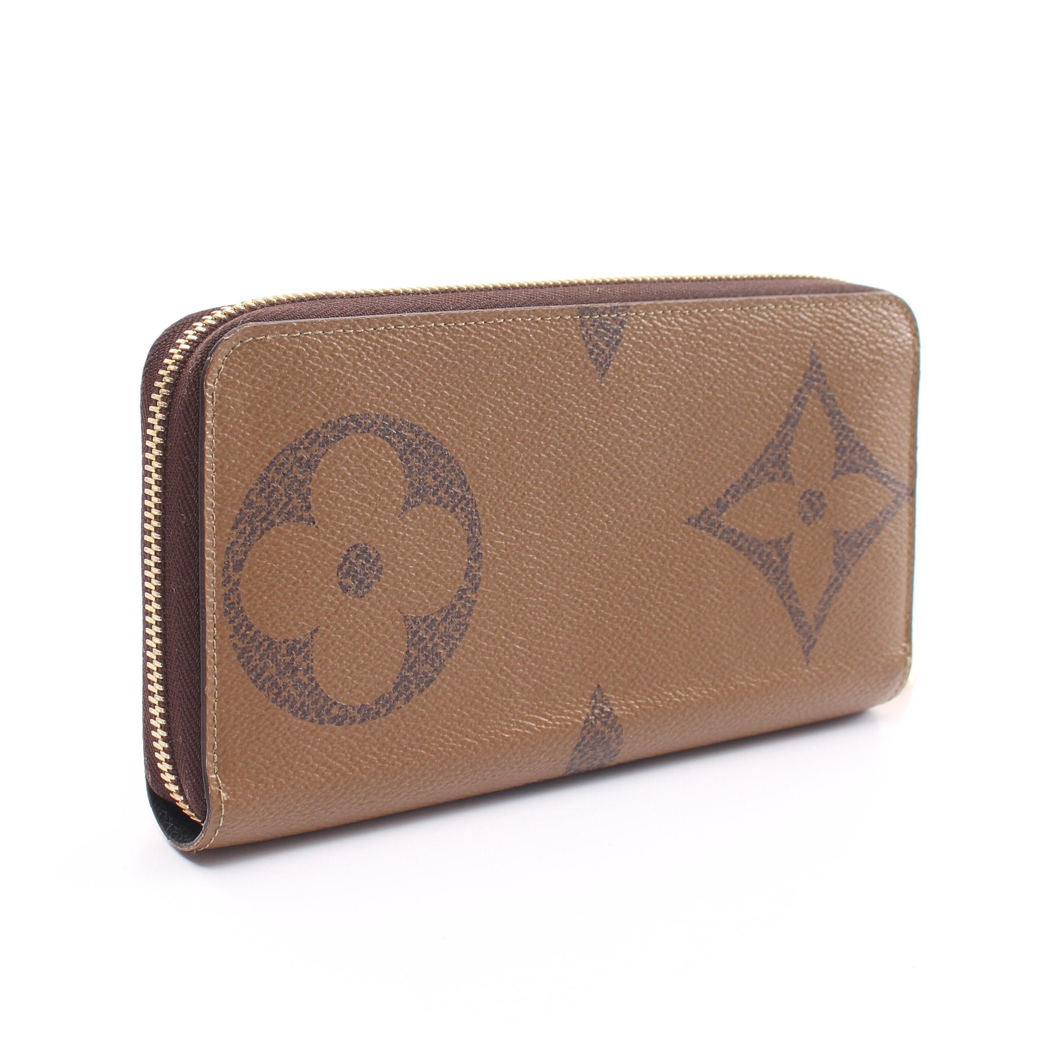Louis Vuitton Louis Vuitton Zippy Wallet Monogram Giant Reverse Round Zipper Long Leather Light Brown Size ONE SIZE - 2 Thumbnail