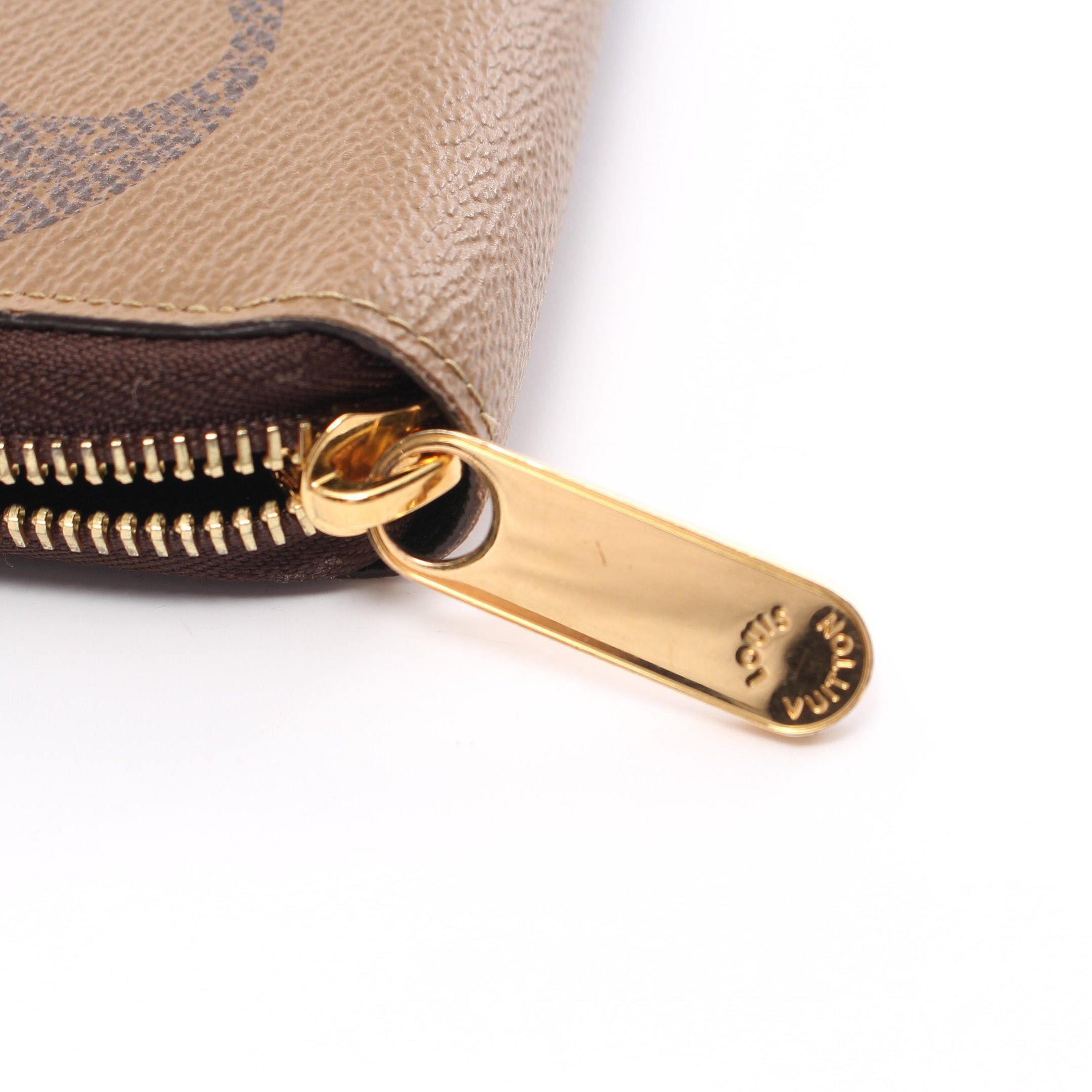 Louis Vuitton Louis Vuitton Zippy Wallet Monogram Giant Reverse Round Zipper Long Leather Light Brown Size ONE SIZE - 6 Thumbnail
