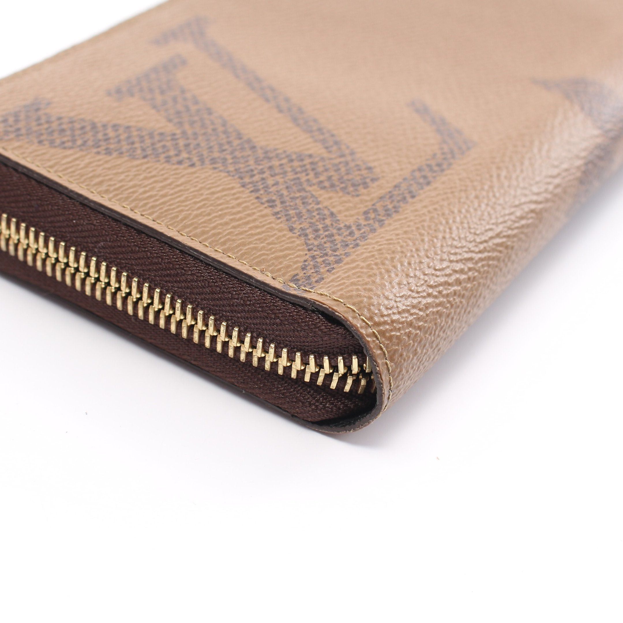 Louis Vuitton Louis Vuitton Zippy Wallet Monogram Giant Reverse Round Zipper Long Leather Light Brown Size ONE SIZE - 8 Thumbnail