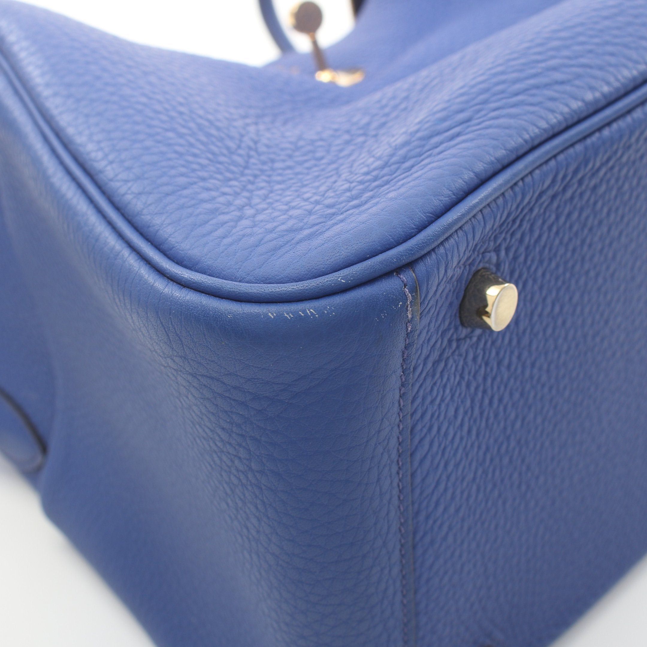 Hermes Hermes Lindy 30 Blue Electric Shoulder Bag Clemence Leather Gold Hardware □O Stamp Size ONE SIZE - 5 Thumbnail