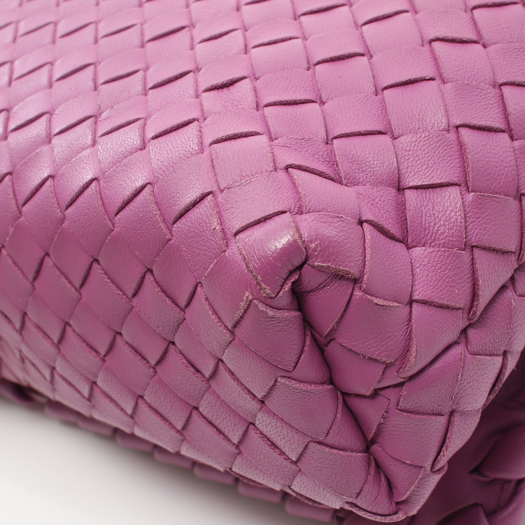 Bottega Veneta Bottega Veneta Intrecciato Shoulder Bag Leather Pink Purple Size ONE SIZE - 6 Thumbnail