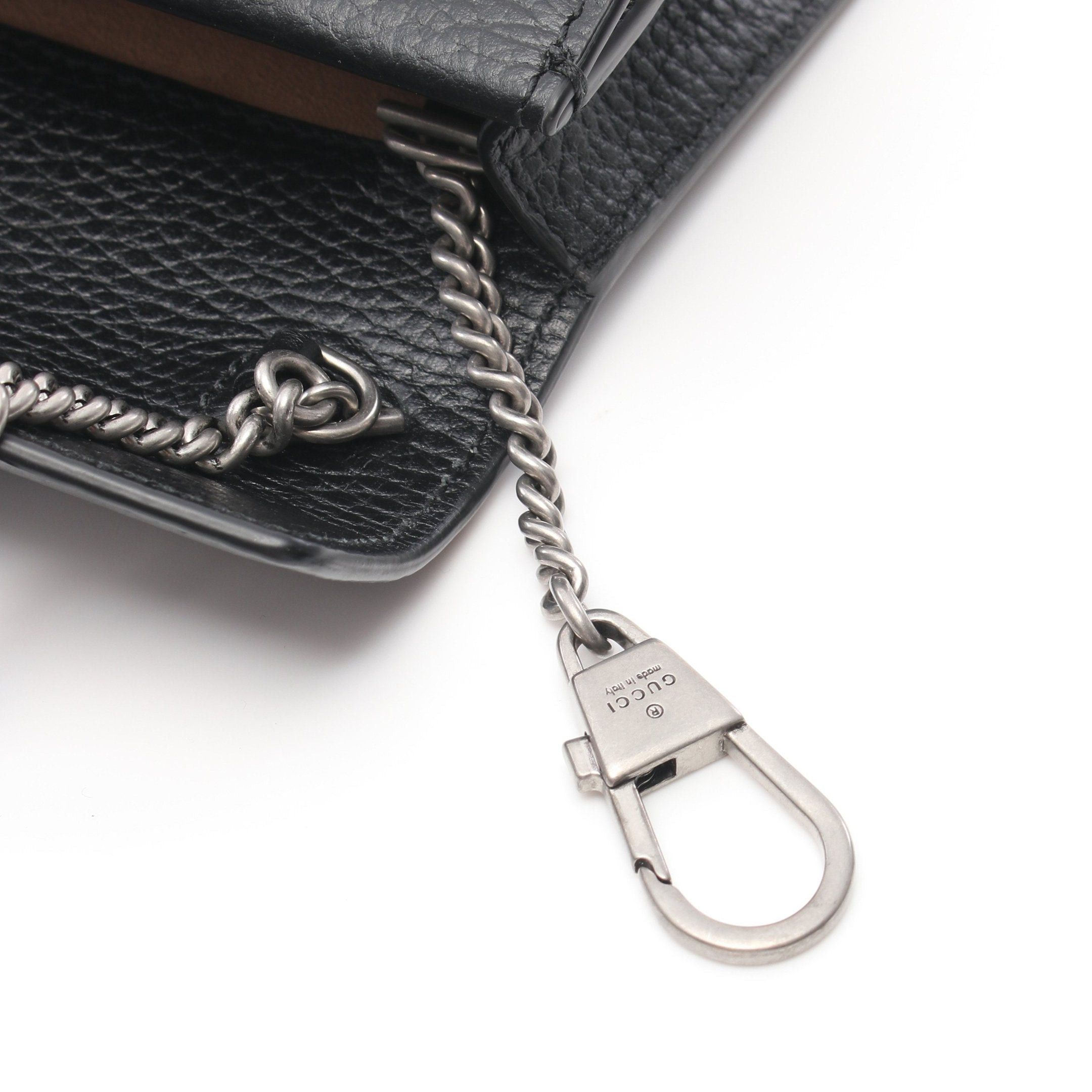 Gucci Gucci Dionysus Chain Shoulder Bag Leather Black Size ONE SIZE - 8 Thumbnail