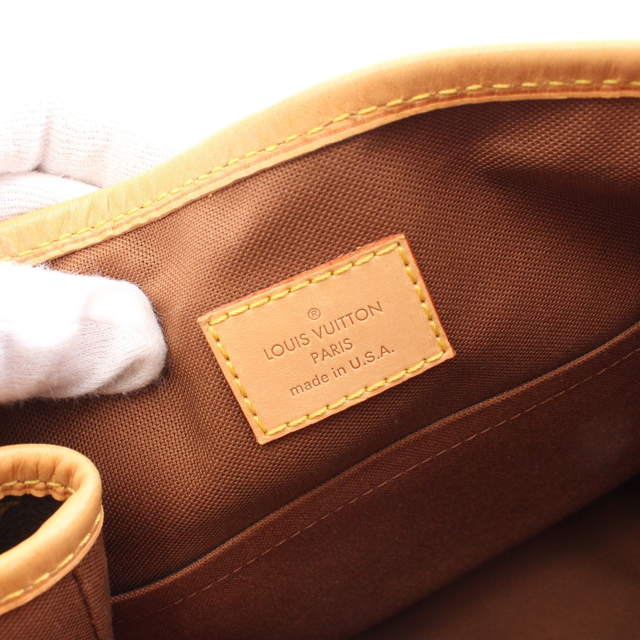 Louis Vuitton Louis Vuitton Batignolles Monogram Handbag Leather Brown Size ONE SIZE - 4 Thumbnail