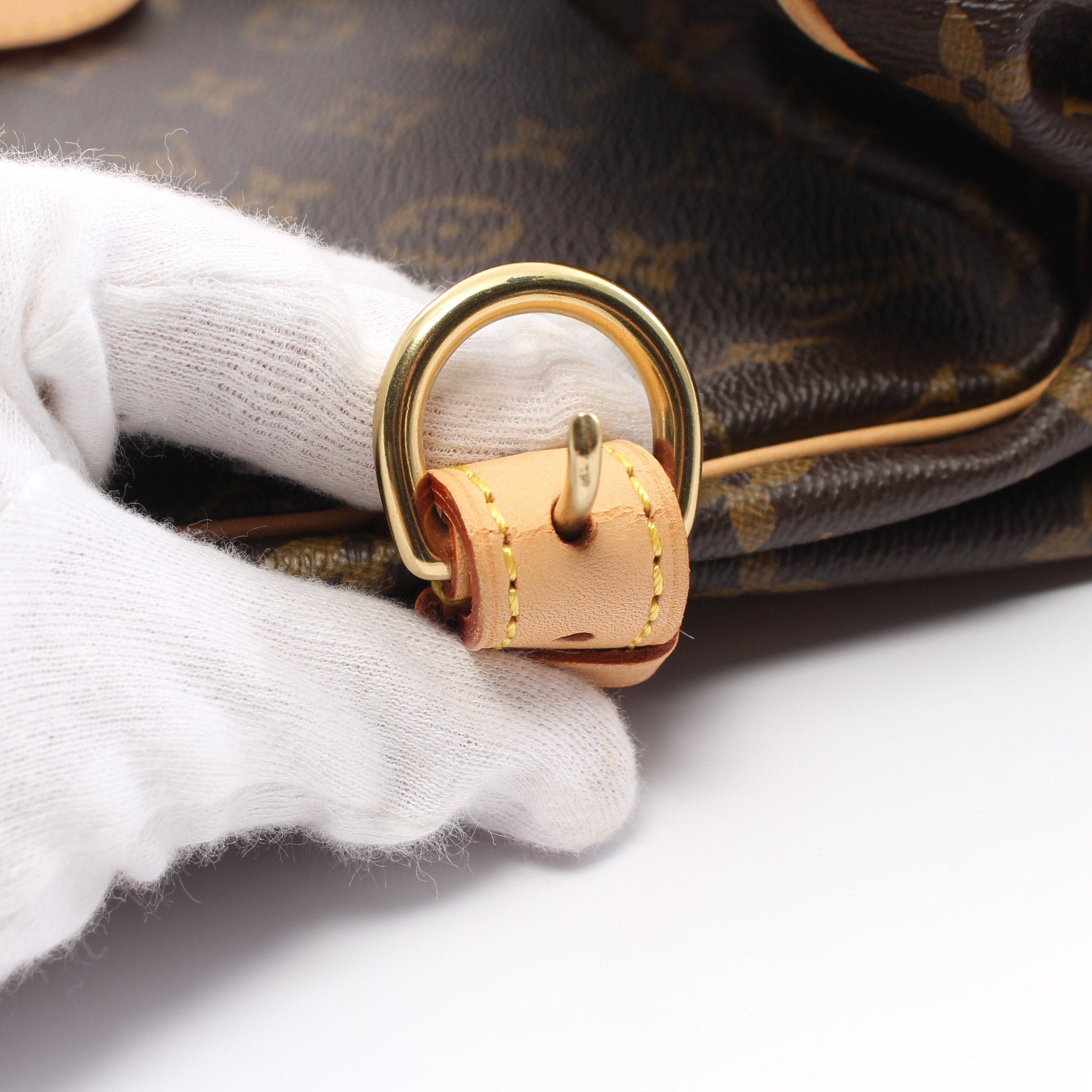 Louis Vuitton Louis Vuitton Batignolles Monogram Handbag Leather Brown Size ONE SIZE - 8 Thumbnail