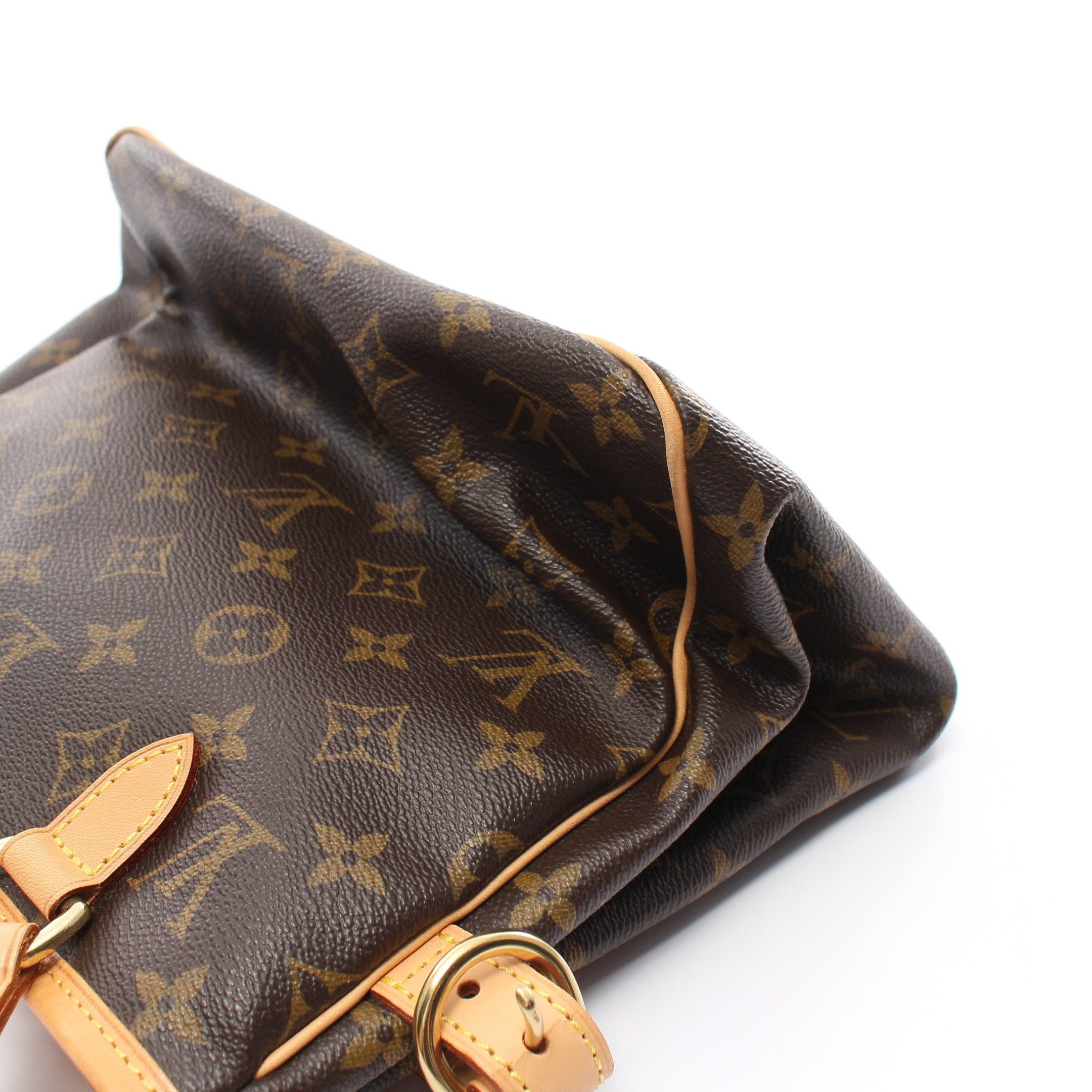 Louis Vuitton Louis Vuitton Batignolles Monogram Handbag Leather Brown Size ONE SIZE - 9 Thumbnail