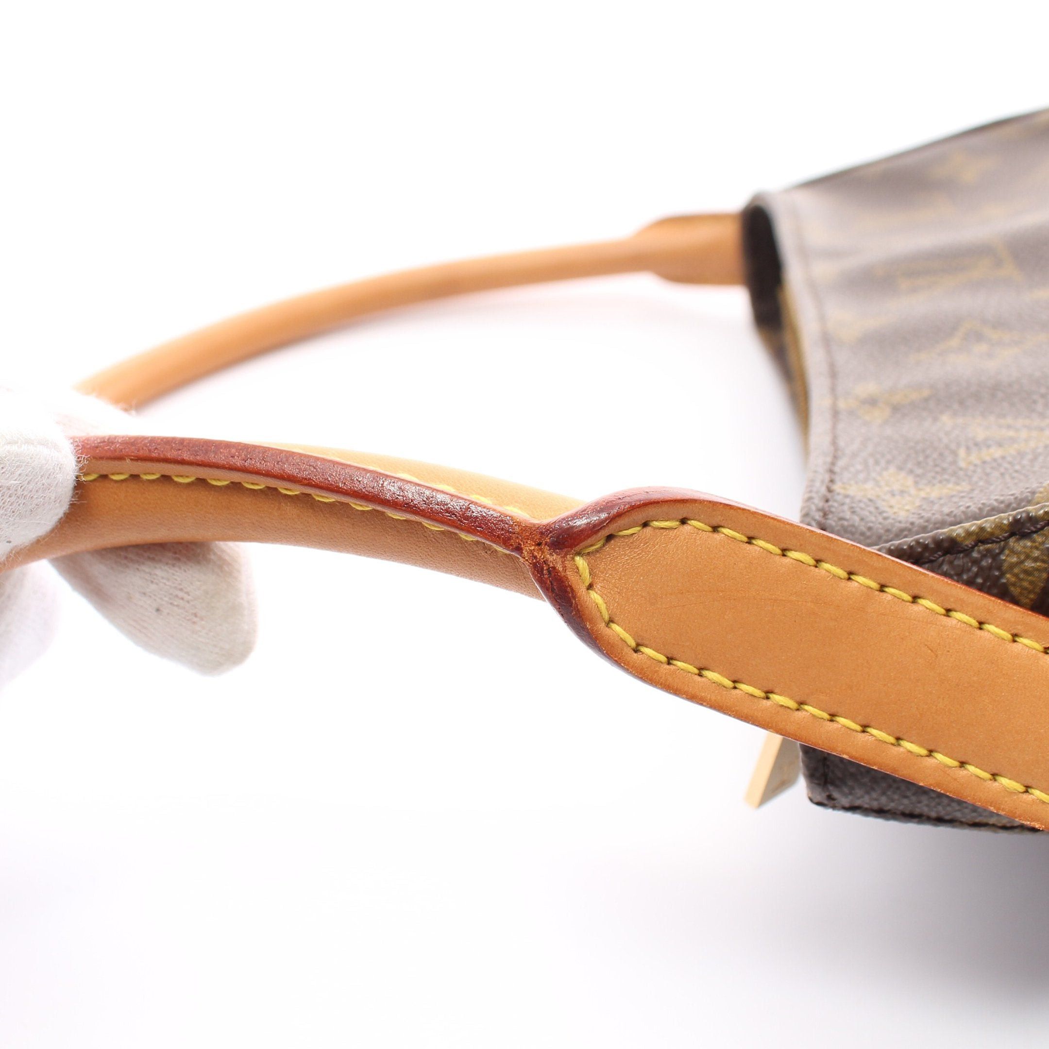 Louis Vuitton Louis Vuitton Looping Mm Monogram Shoulder Bag Leather Brown Size ONE SIZE - 6 Thumbnail