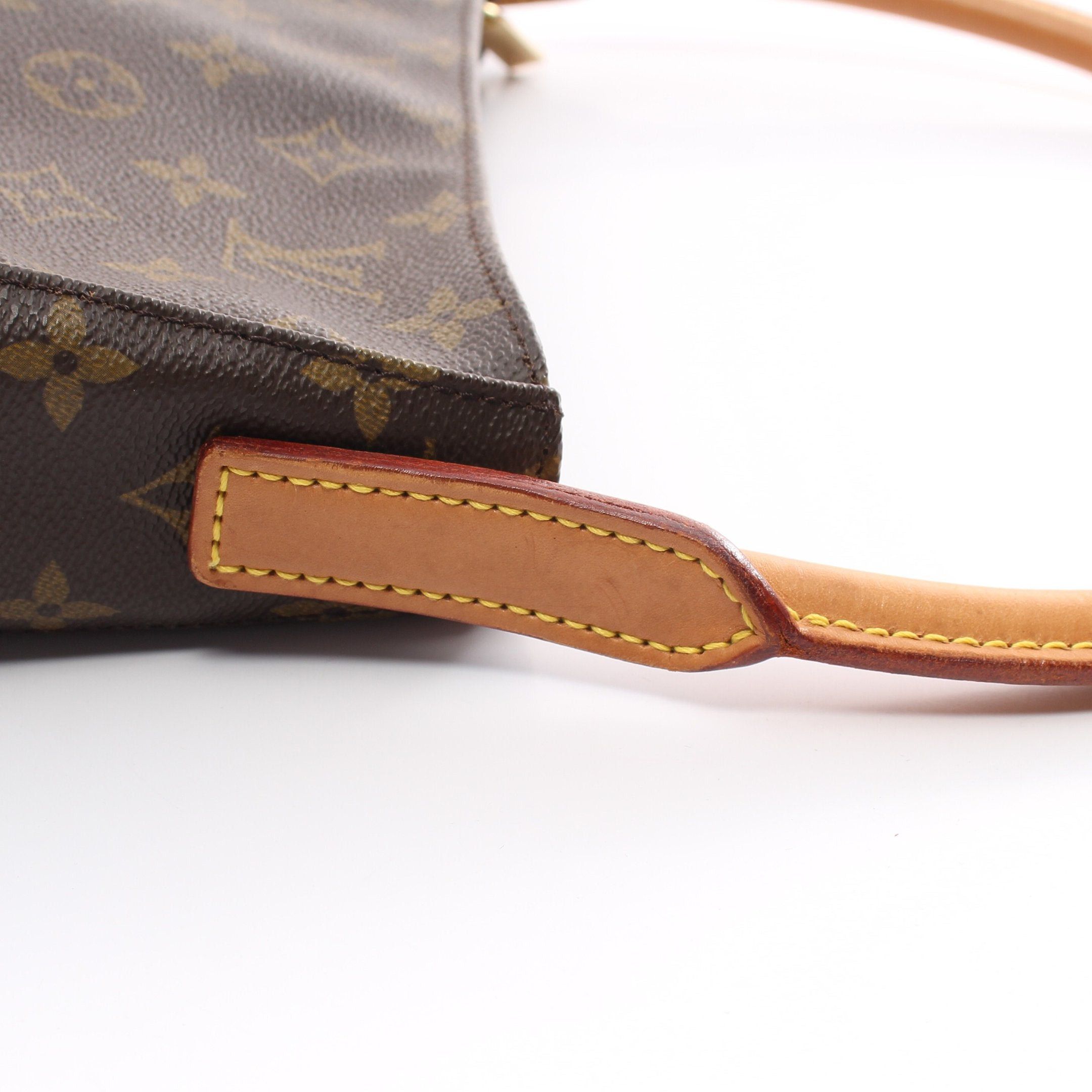 Louis Vuitton Louis Vuitton Looping Mm Monogram Shoulder Bag Leather Brown Size ONE SIZE - 7 Thumbnail