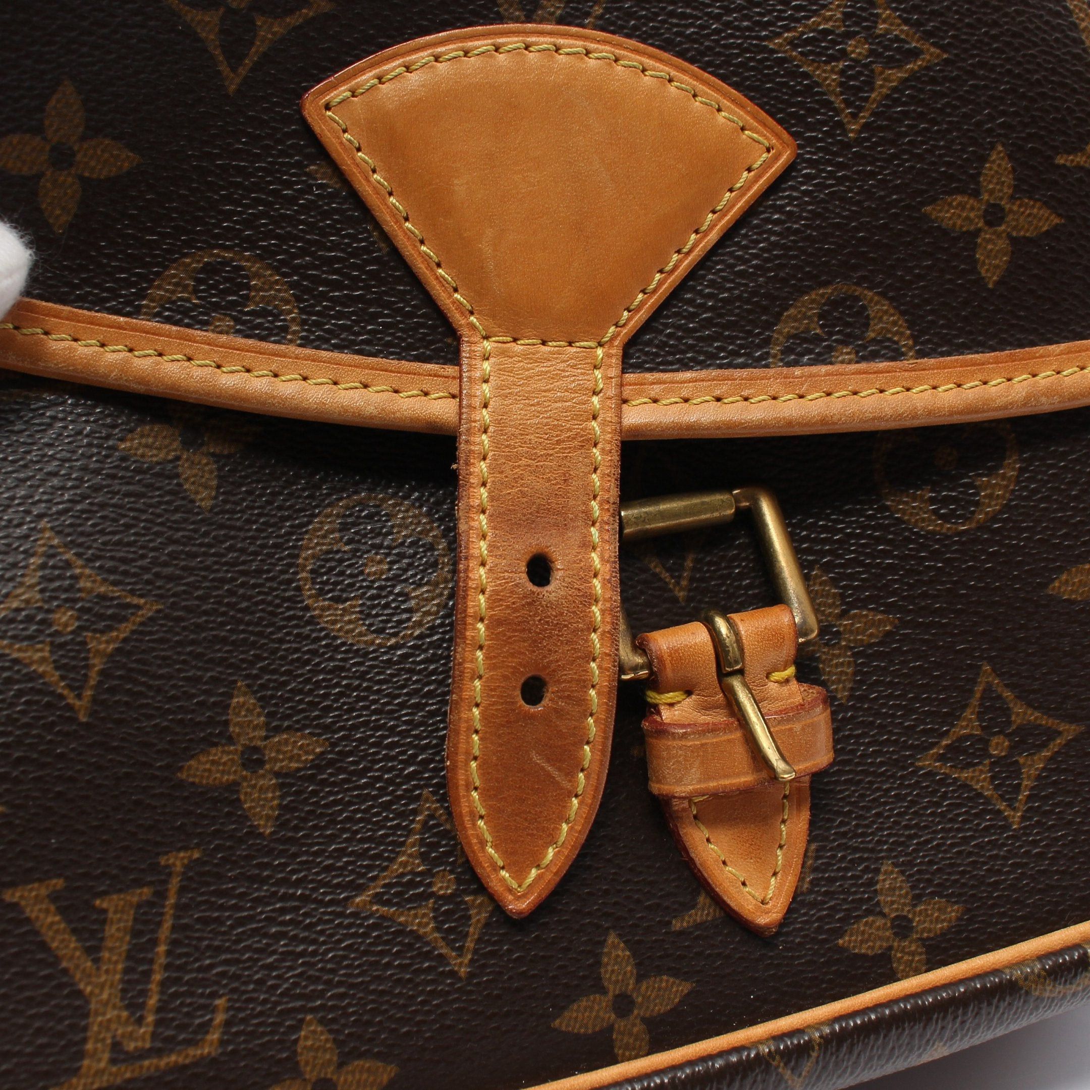 Louis Vuitton Louis Vuitton Sologne Monogram Shoulder Bag Leather Brown Size ONE SIZE - 7 Thumbnail