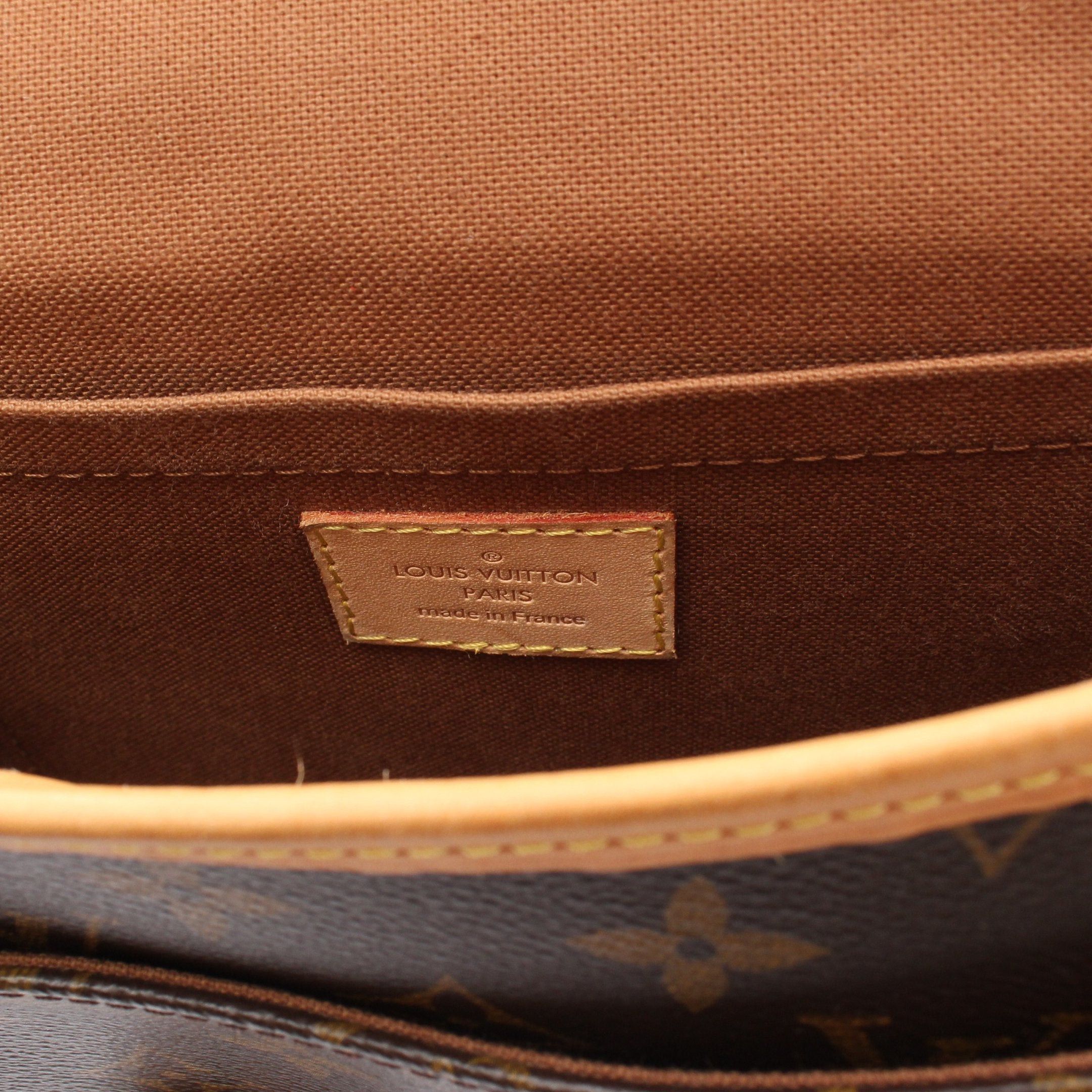 Louis Vuitton Louis Vuitton Sologne Monogram Shoulder Bag Leather Brown Size ONE SIZE - 4 Thumbnail