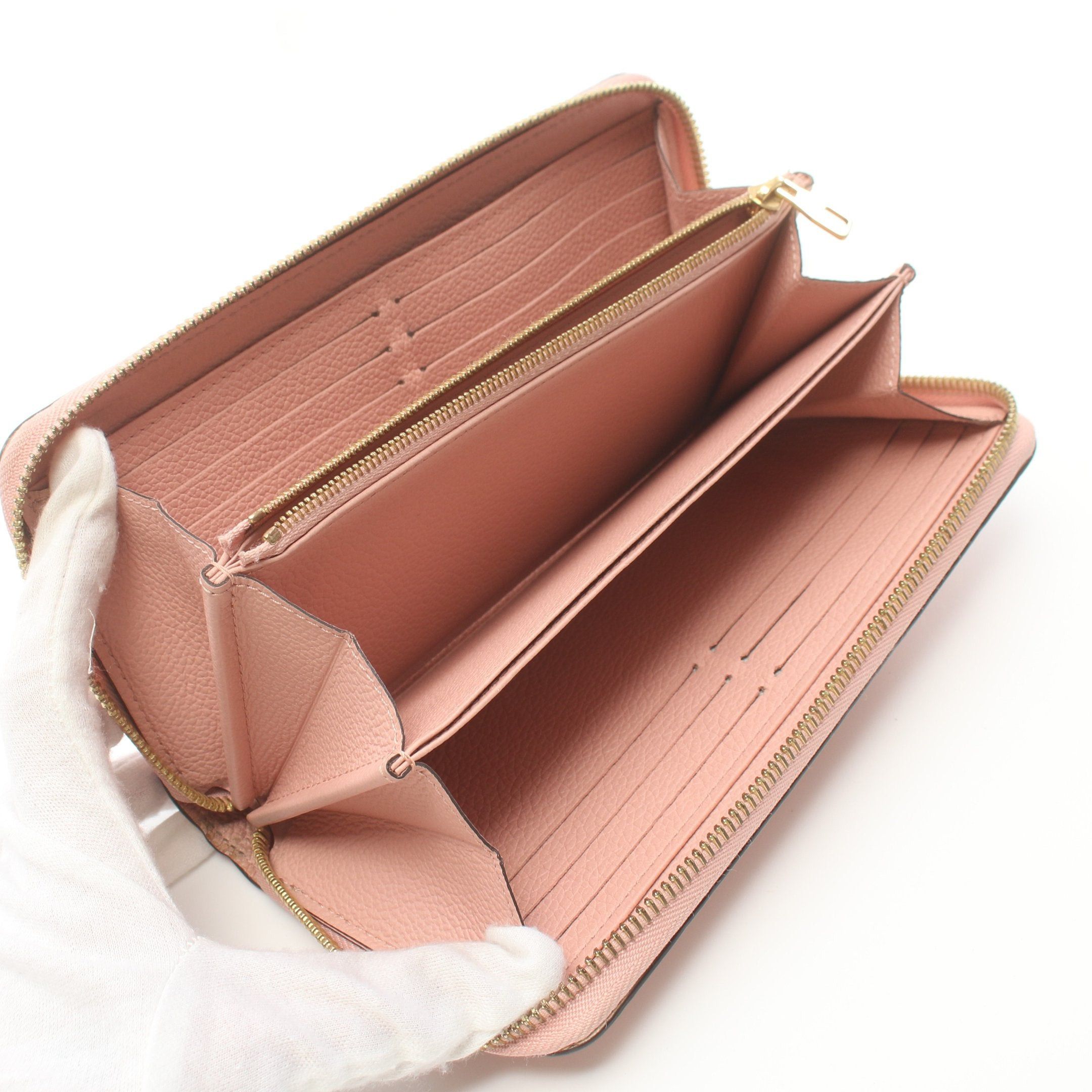 Louis Vuitton Louis Vuitton Zippy Wallet Monogram Amplant Rose Poodle Round Zipper Long Leather Light Pink Size ONE SIZE - 3 Thumbnail