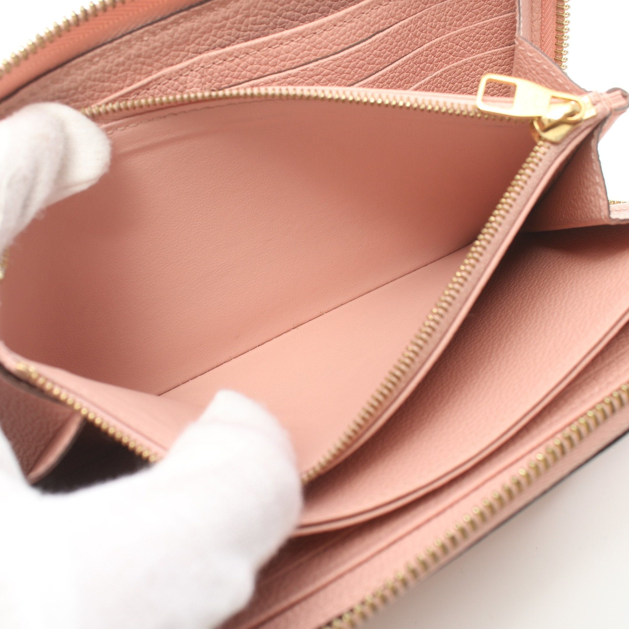Louis Vuitton Louis Vuitton Zippy Wallet Monogram Amplant Rose Poodle Round Zipper Long Leather Light Pink Size ONE SIZE - 6 Thumbnail
