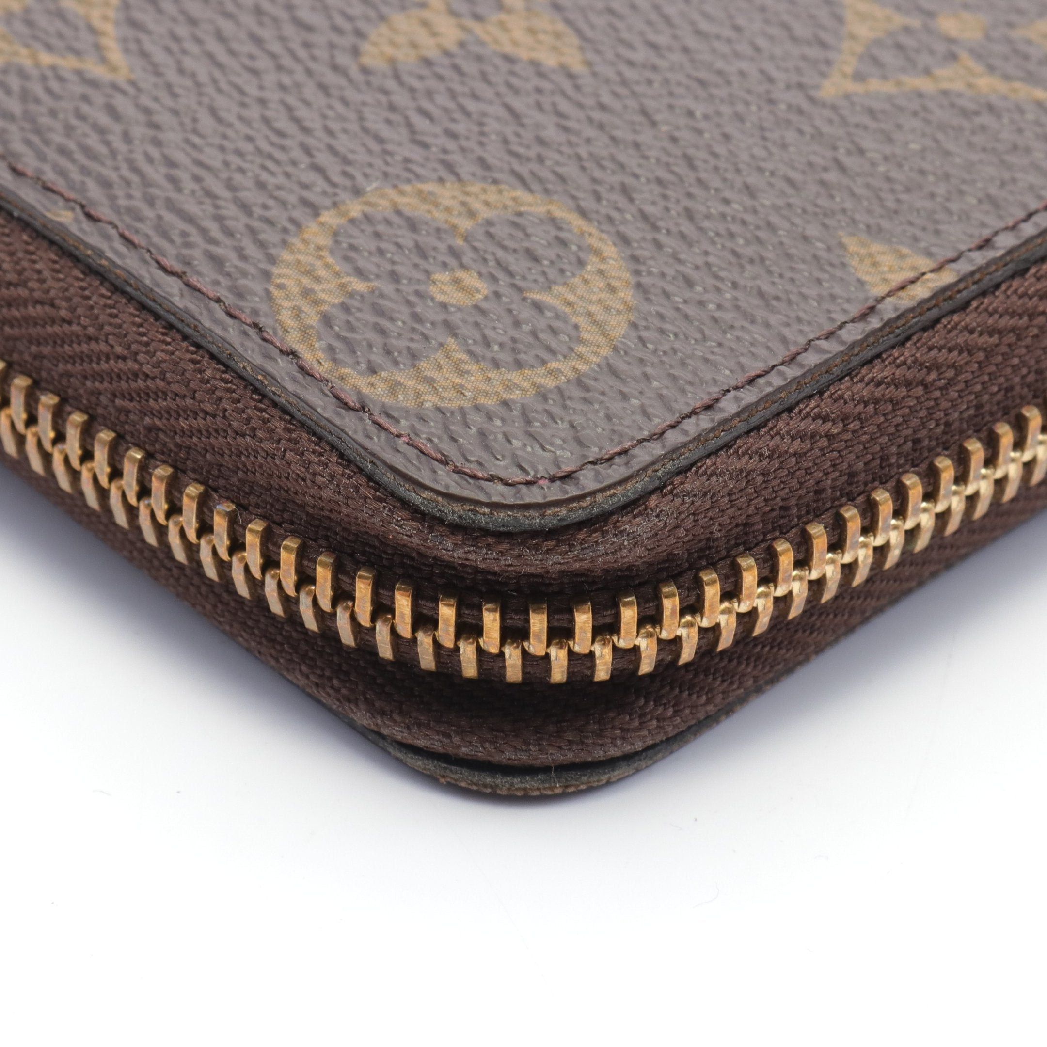 Louis Vuitton Louis Vuitton Portefeuil Clemence Monogram Fuchsia Round Zipper Long Wallet Leather Brown Pink Purple Size ONE SIZE - 6 Thumbnail
