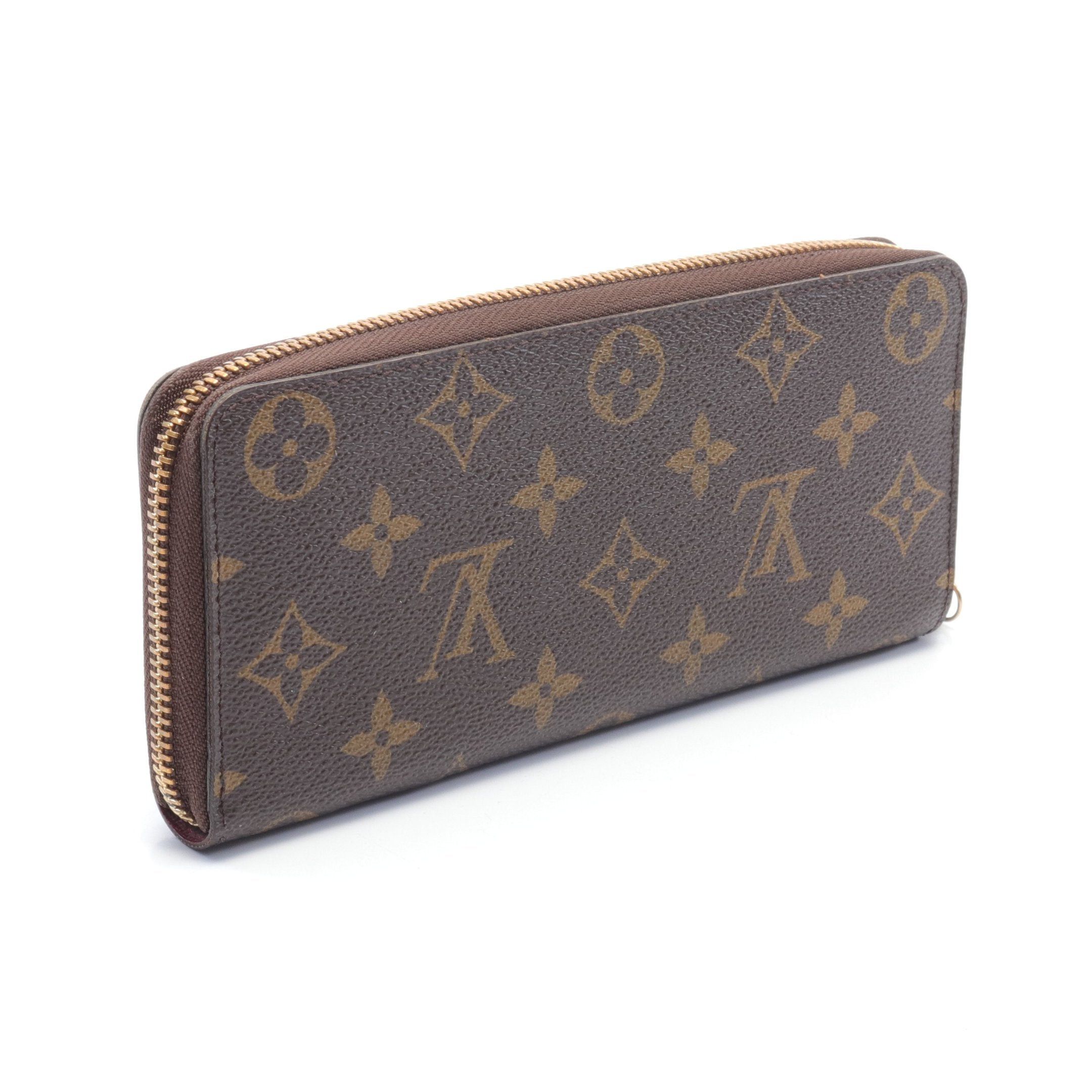 Louis Vuitton Louis Vuitton Portefeuil Clemence Monogram Fuchsia Round Zipper Long Wallet Leather Brown Pink Purple Size ONE SIZE - 2 Thumbnail