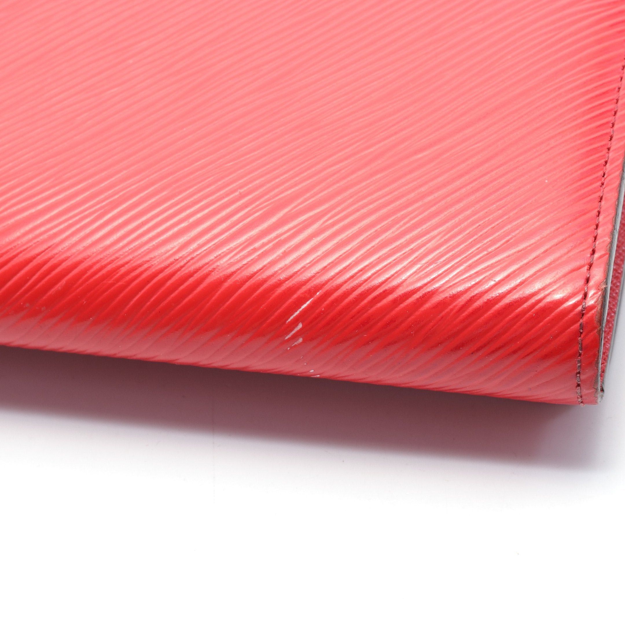 Louis Vuitton Louis Vuitton Portefeuil Twist Epi Coquelicot Bi-Fold Long Wallet Leather Red Size ONE SIZE - 8 Thumbnail