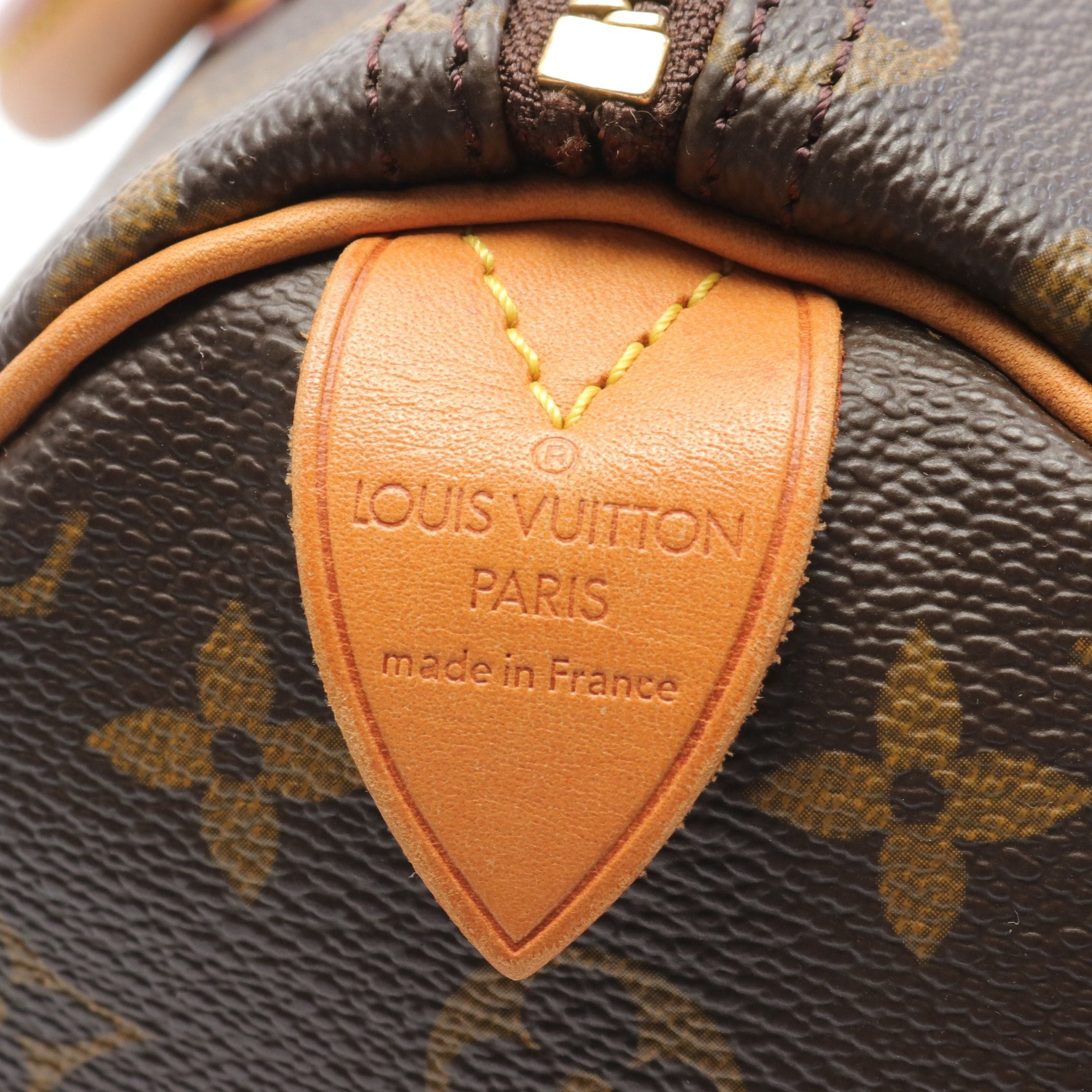 Louis Vuitton Louis Vuitton Speedy 35 Monogram Handbag Leather Brown Size ONE SIZE - 4 Thumbnail