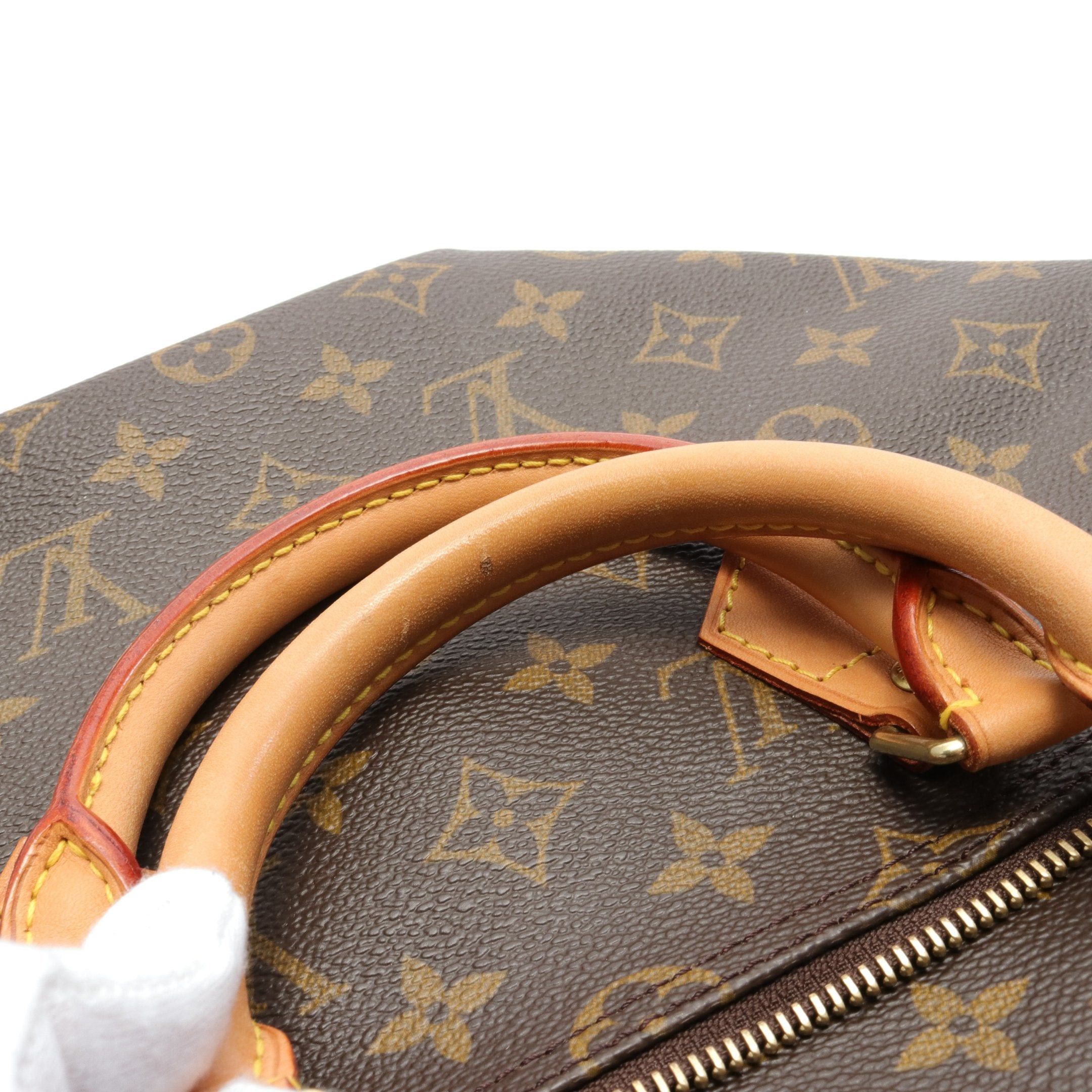 Louis Vuitton Louis Vuitton Speedy 35 Monogram Handbag Leather Brown Size ONE SIZE - 5 Thumbnail