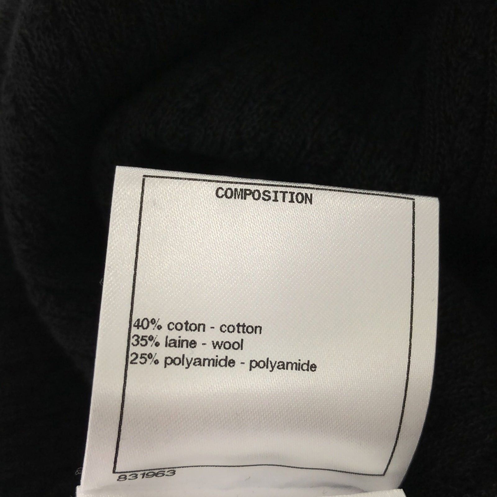 Chanel Chanel Knit Dress One Piece Cotton Black Size ONE SIZE - 7 Thumbnail