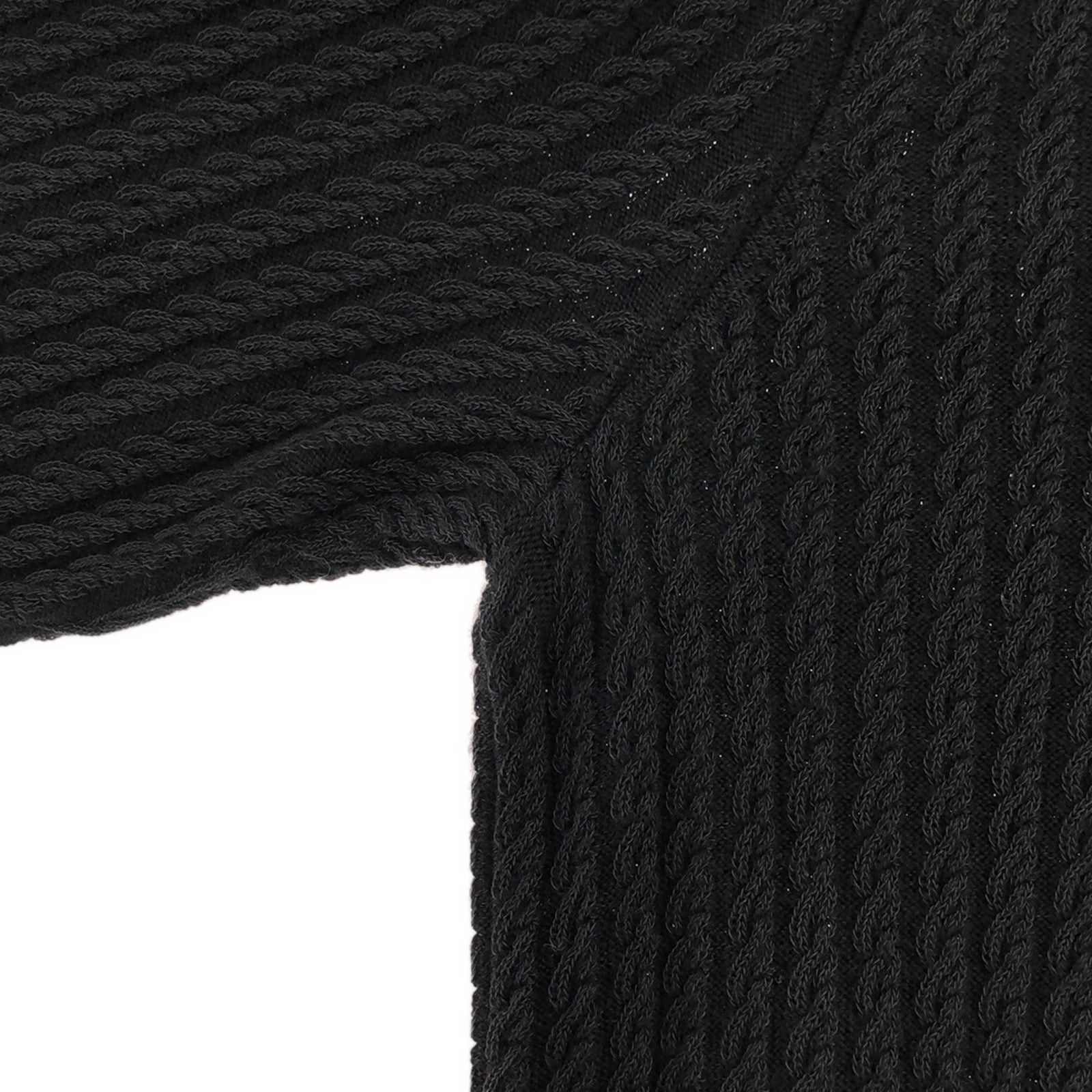 Chanel Chanel Knit Dress One Piece Cotton Black Size ONE SIZE - 9 Thumbnail