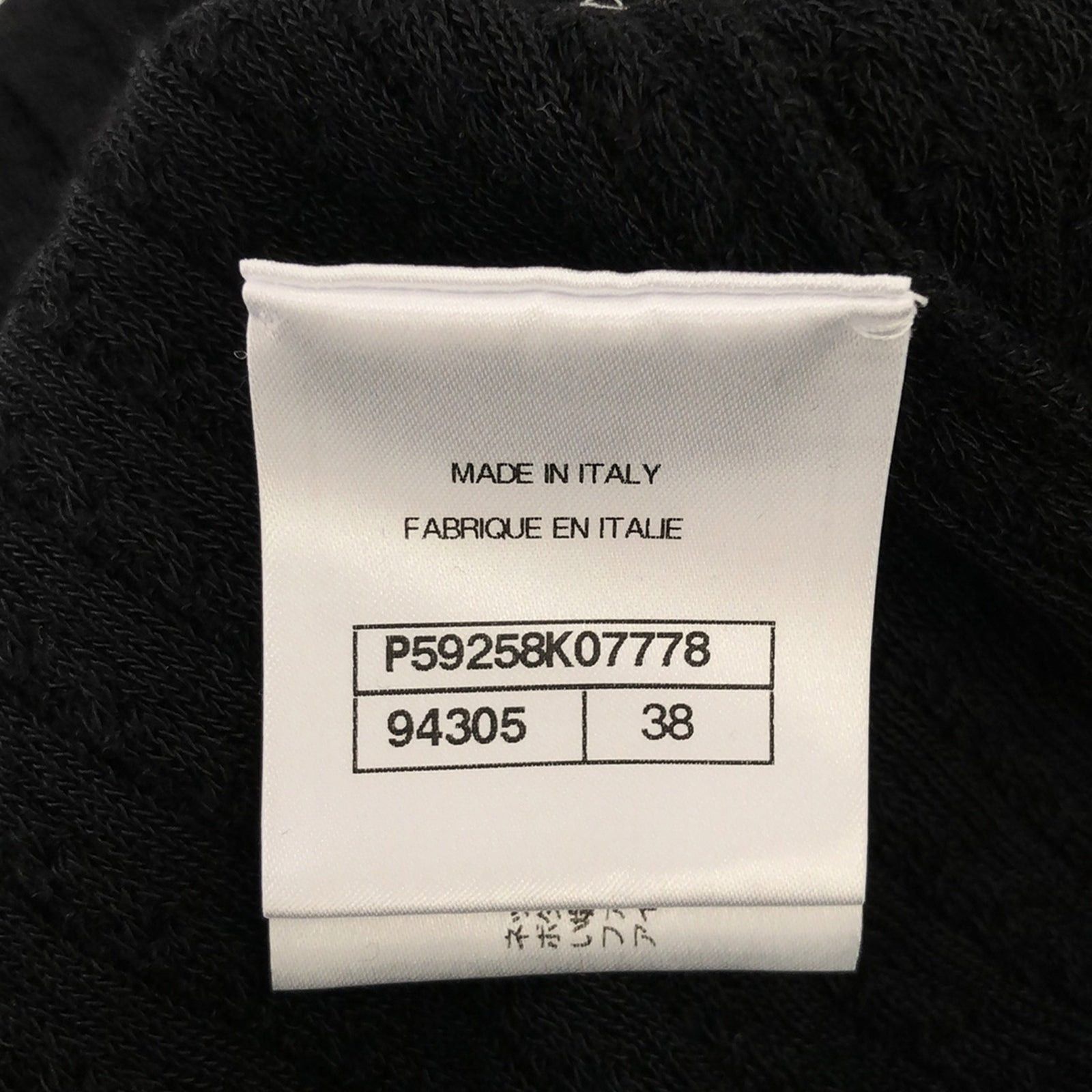Chanel Chanel Knit Dress One Piece Cotton Black Size ONE SIZE - 6 Thumbnail