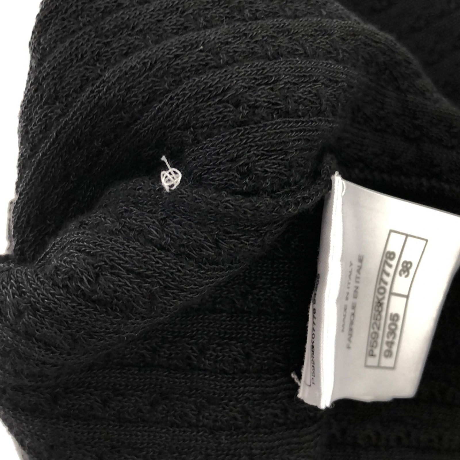 Chanel Chanel Knit Dress One Piece Cotton Black Size ONE SIZE - 10 Thumbnail