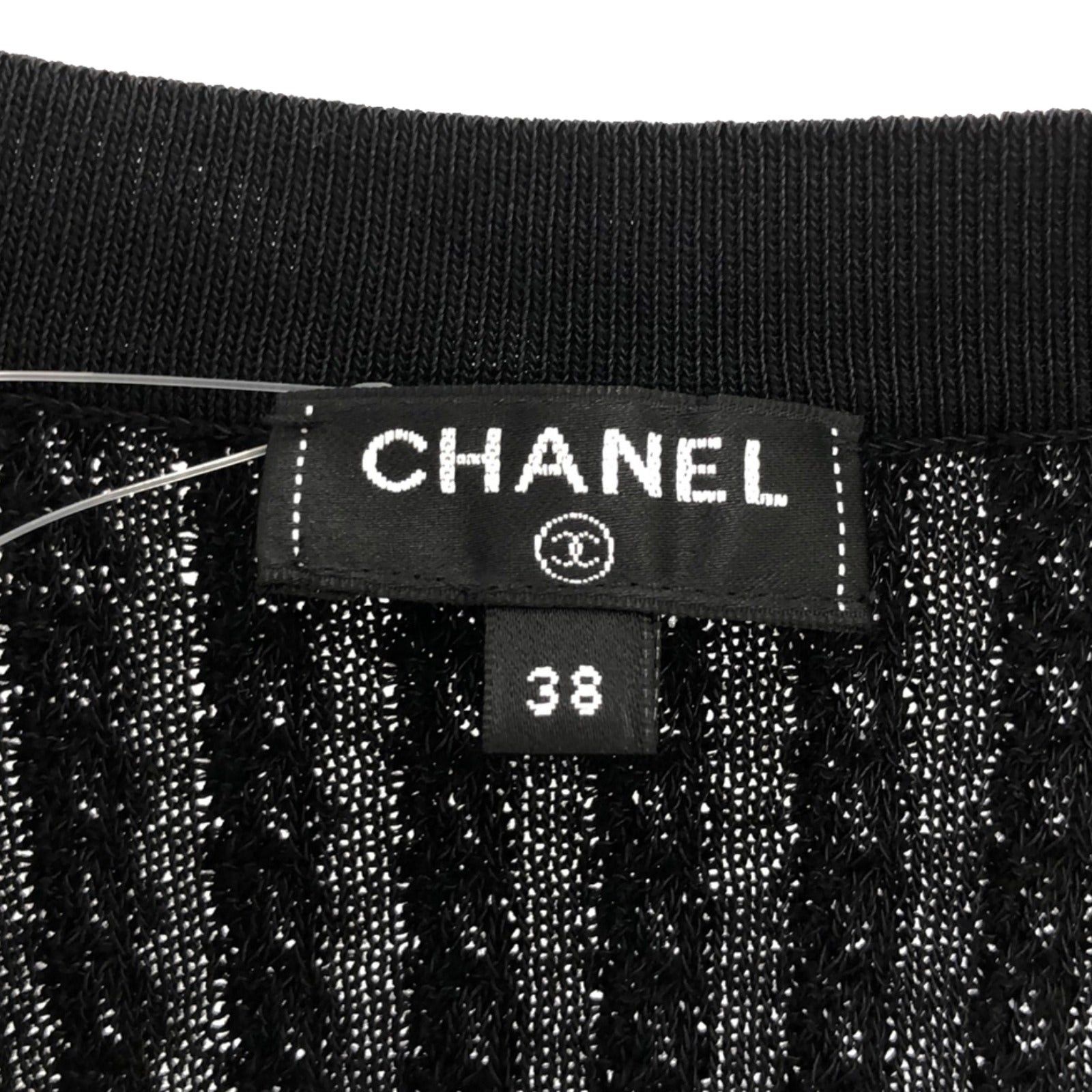 Chanel Chanel Knit Dress One Piece Cotton Black Size ONE SIZE - 5 Thumbnail