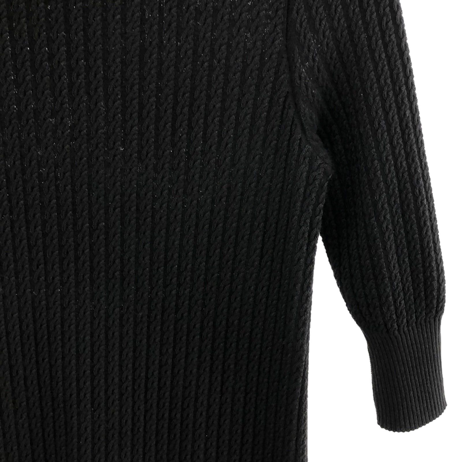 Chanel Chanel Knit Dress One Piece Cotton Black Size ONE SIZE - 4 Thumbnail