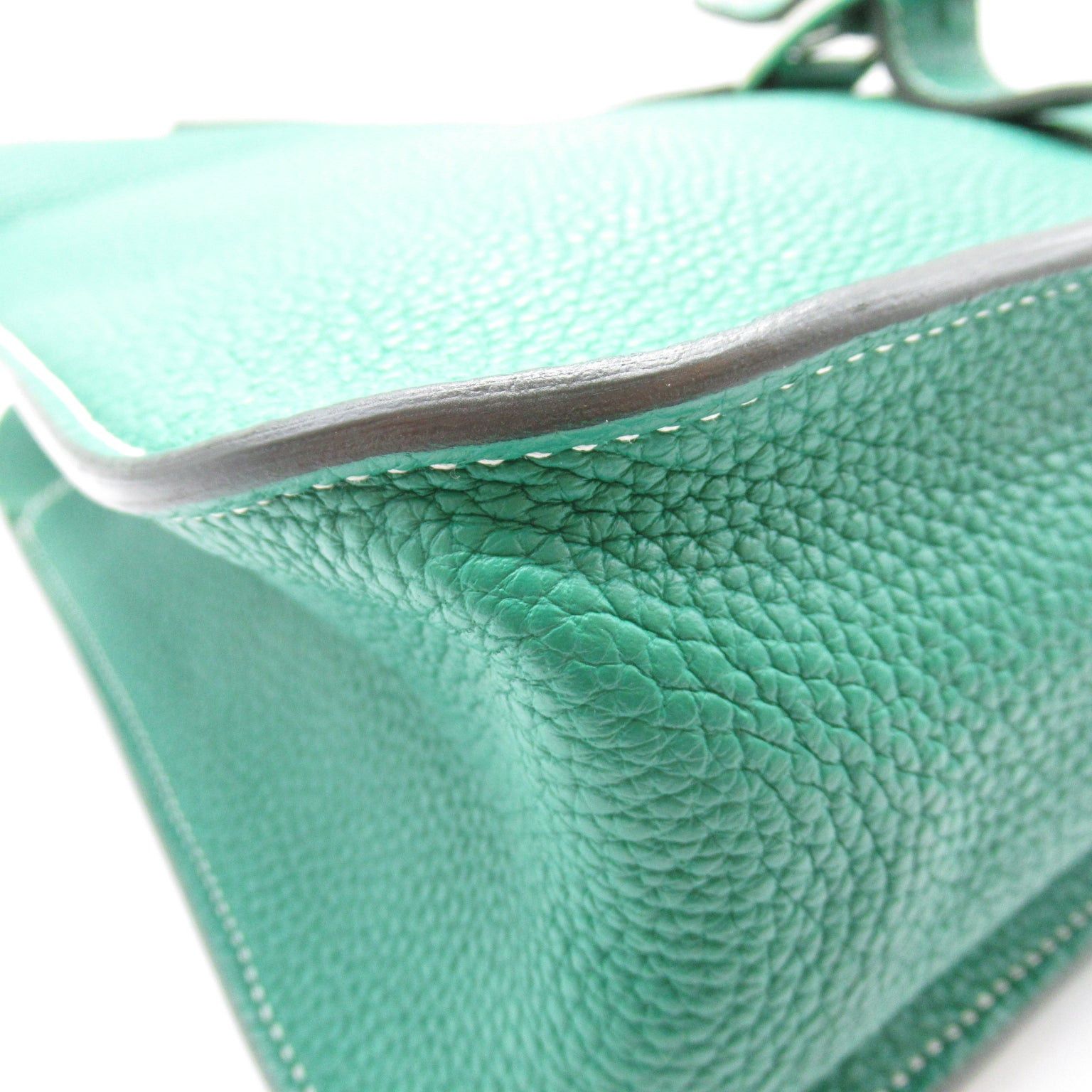 Hermes Hermes Arzan 31 Shoulder Bag Leather Clemence Green Silver Hardware A Stamp Size ONE SIZE - 8 Thumbnail