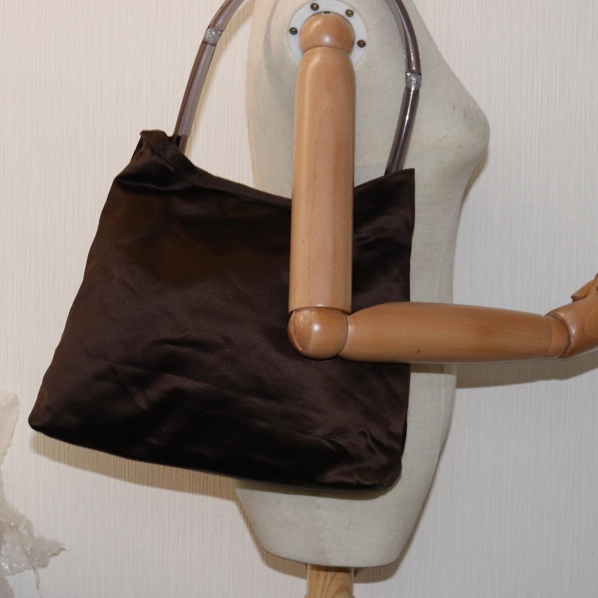 Prada -- Brown Synthetic Tote Bag (Pre-Owned) Size ONE SIZE - 8 Thumbnail