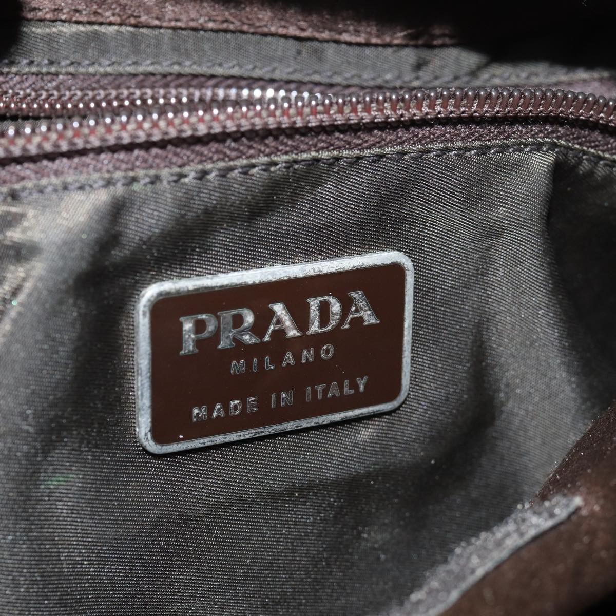 Prada -- Brown Synthetic Tote Bag (Pre-Owned) Size ONE SIZE - 7 Thumbnail