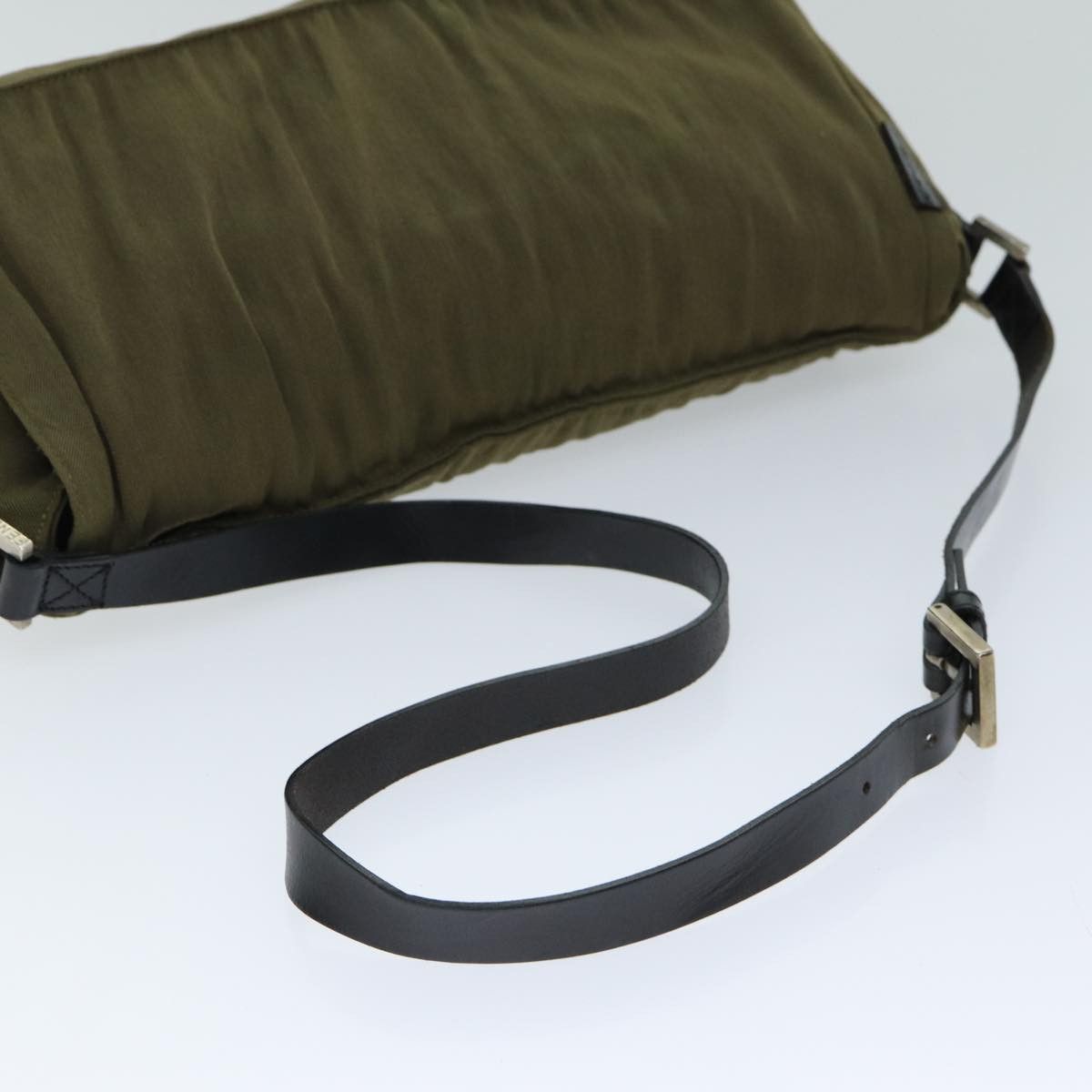 Fendi Khaki Canvas Shoulder Bag (Pre-Owned) Size ONE SIZE - 4 Thumbnail
