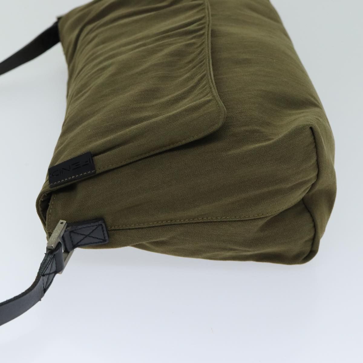 Fendi Khaki Canvas Shoulder Bag (Pre-Owned) Size ONE SIZE - 10 Thumbnail