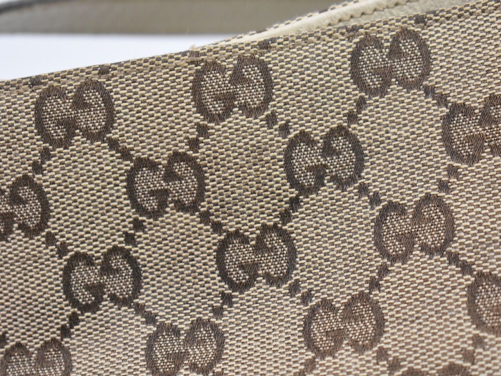 Gucci Gg Canvas Beige Canvas Tote Bag (Pre-Owned) Size ONE SIZE - 12 Thumbnail