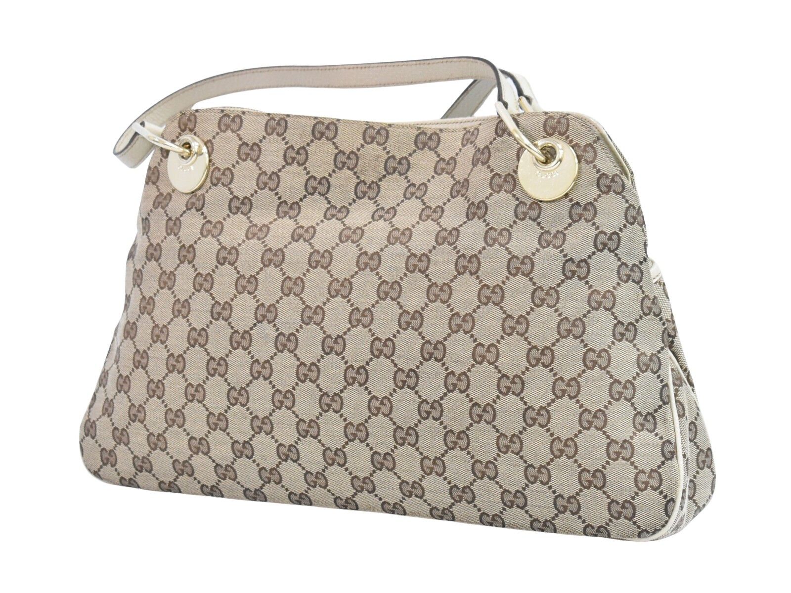 Gucci Gg Canvas Beige Canvas Tote Bag (Pre-Owned) Size ONE SIZE - 2 Thumbnail