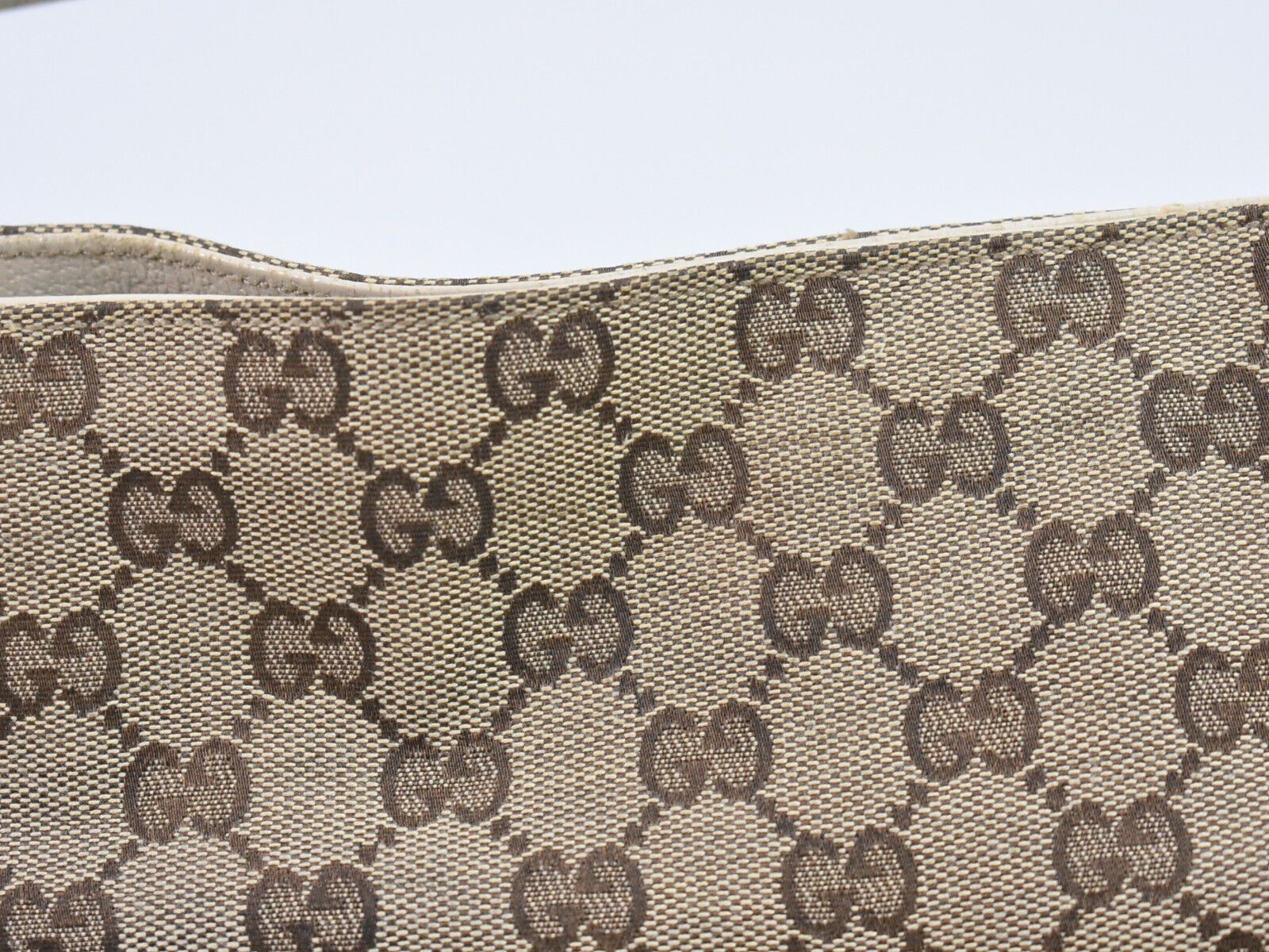Gucci Gg Canvas Beige Canvas Tote Bag (Pre-Owned) Size ONE SIZE - 11 Thumbnail