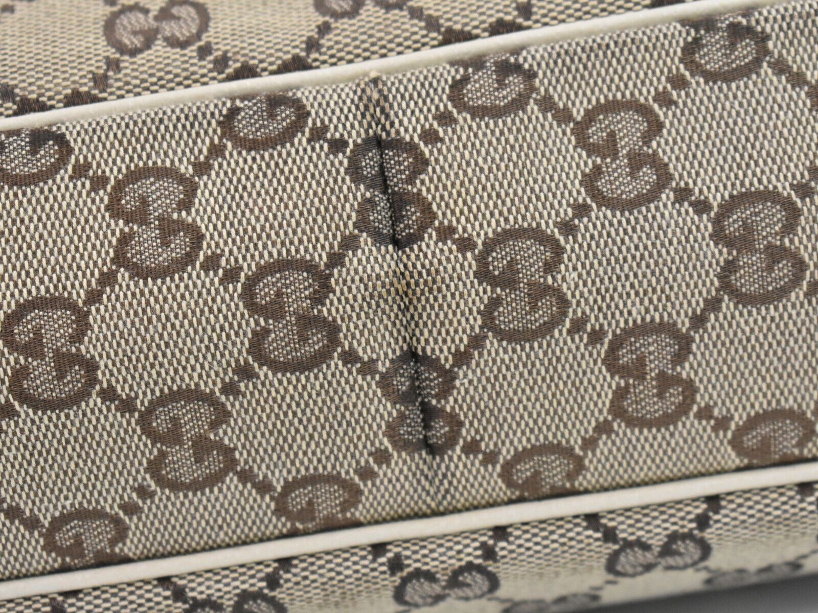 Gucci Gg Canvas Beige Canvas Tote Bag (Pre-Owned) Size ONE SIZE - 13 Thumbnail