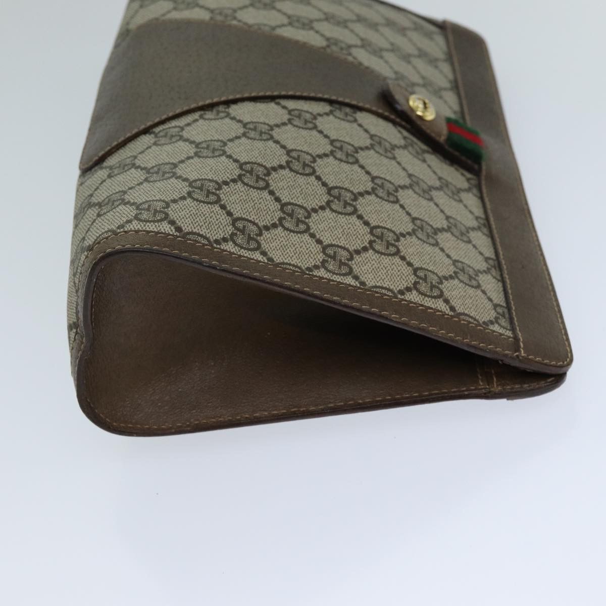 Gucci Ophidia Brown Canvas Clutch Bag (Pre-Owned) Size ONE SIZE - 10 Thumbnail