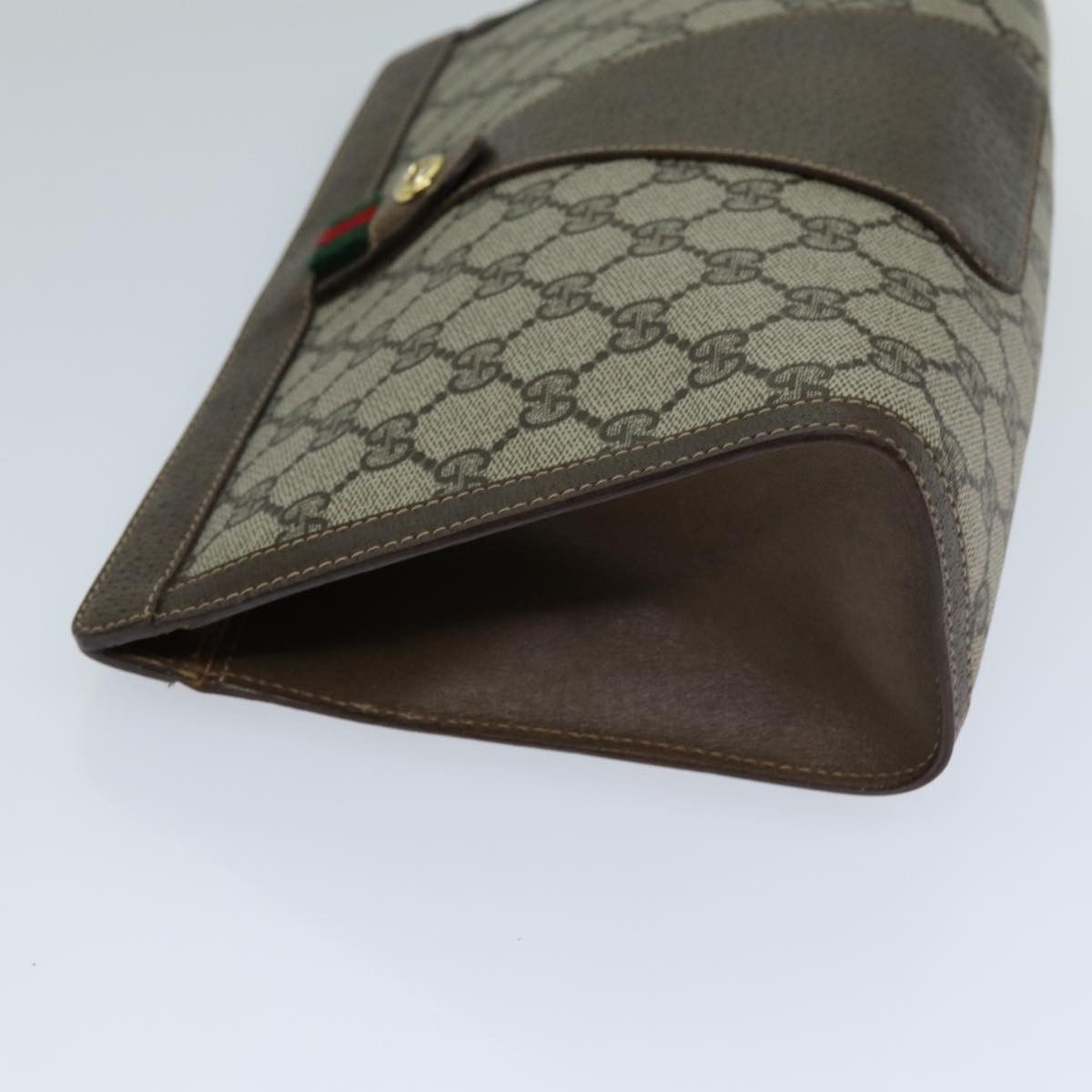Gucci Ophidia Brown Canvas Clutch Bag (Pre-Owned) Size ONE SIZE - 11 Thumbnail