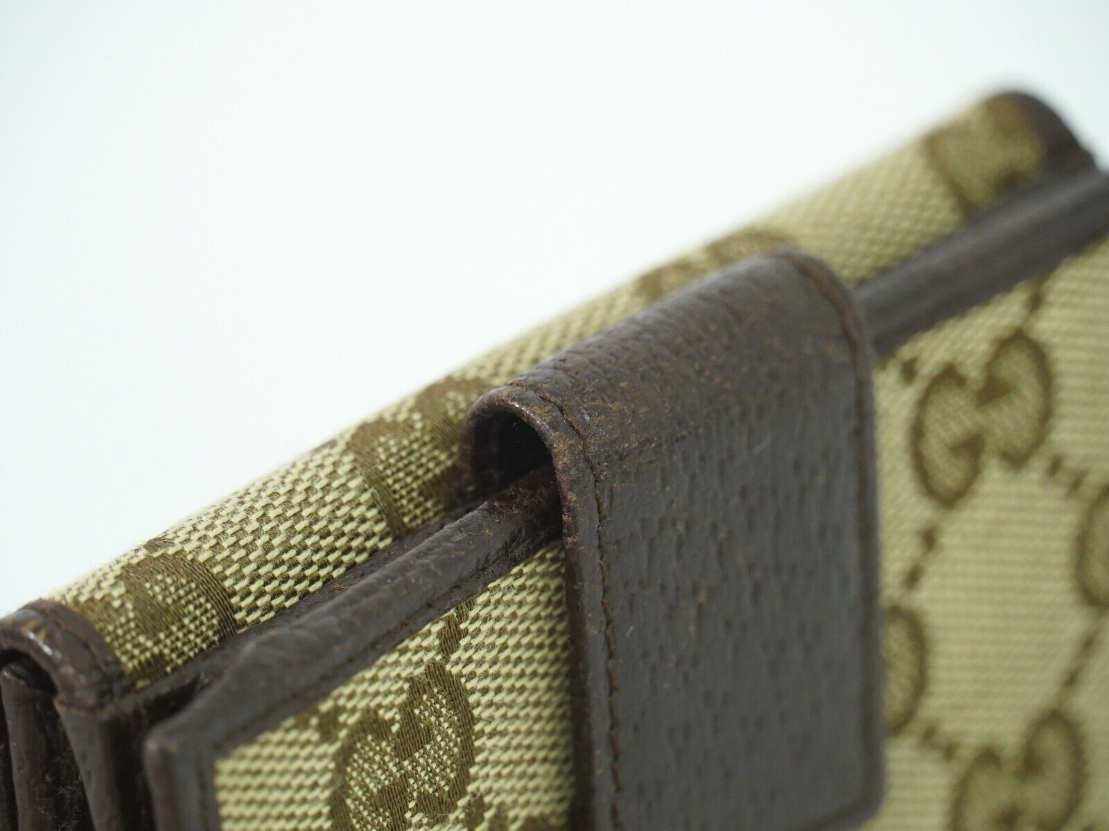 Gucci Metal Bar Beige Canvas Wallet (Pre-Owned) Size ONE SIZE - 10 Thumbnail