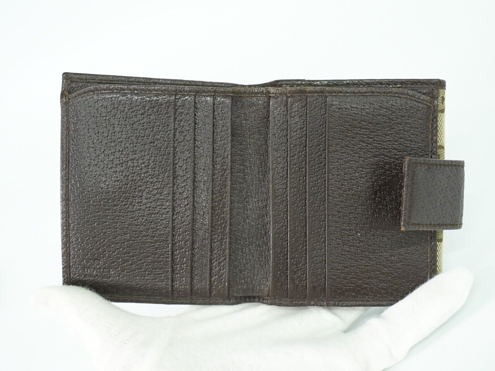 Gucci Metal Bar Beige Canvas Wallet (Pre-Owned) Size ONE SIZE - 4 Thumbnail