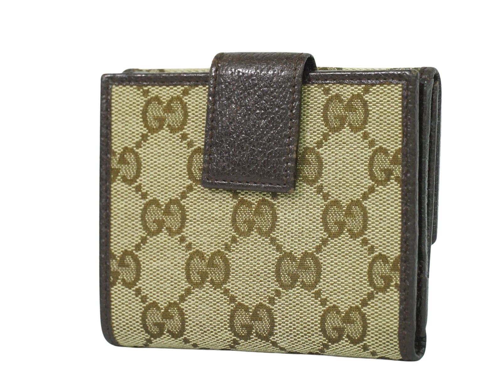 Gucci Metal Bar Beige Canvas Wallet (Pre-Owned) Size ONE SIZE - 2 Thumbnail