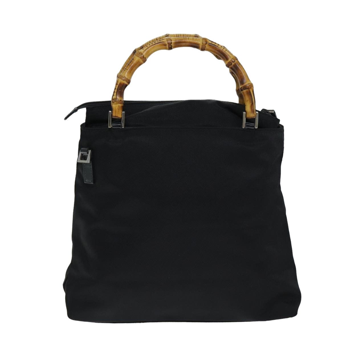 Gucci Bamboo Black Synthetic Handbag (Pre-Owned) Size ONE SIZE - 2 Thumbnail
