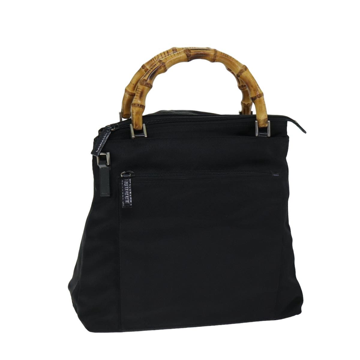Gucci Bamboo Black Synthetic Handbag (Pre-Owned) Size ONE SIZE - 13 Thumbnail