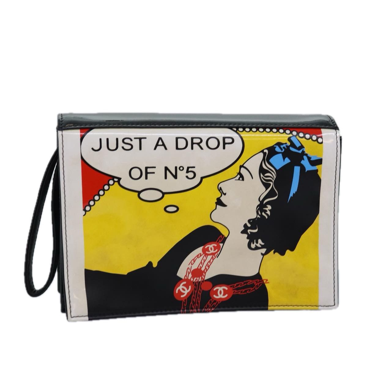 Chanel - Black Patent Leather Clutch Bag (Pre-Owned) Size ONE SIZE - 11 Thumbnail